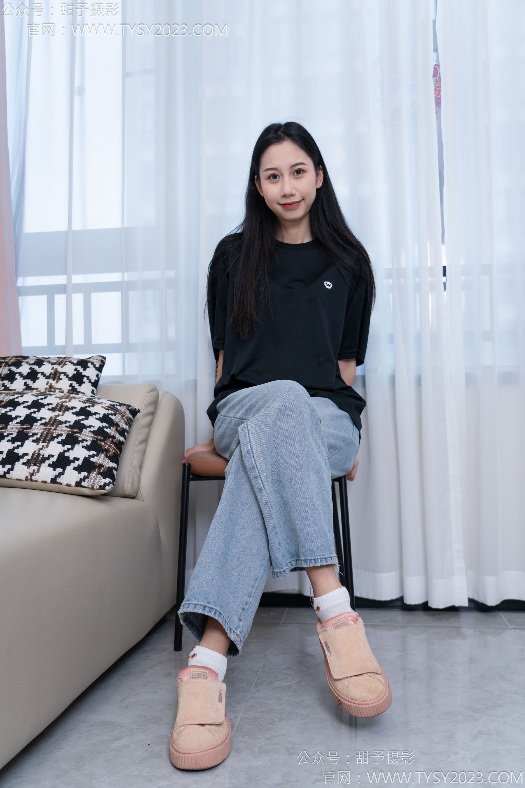 甜予摄影 No.163 娃娃 - 板鞋、白棉袜、裸足/(130P)