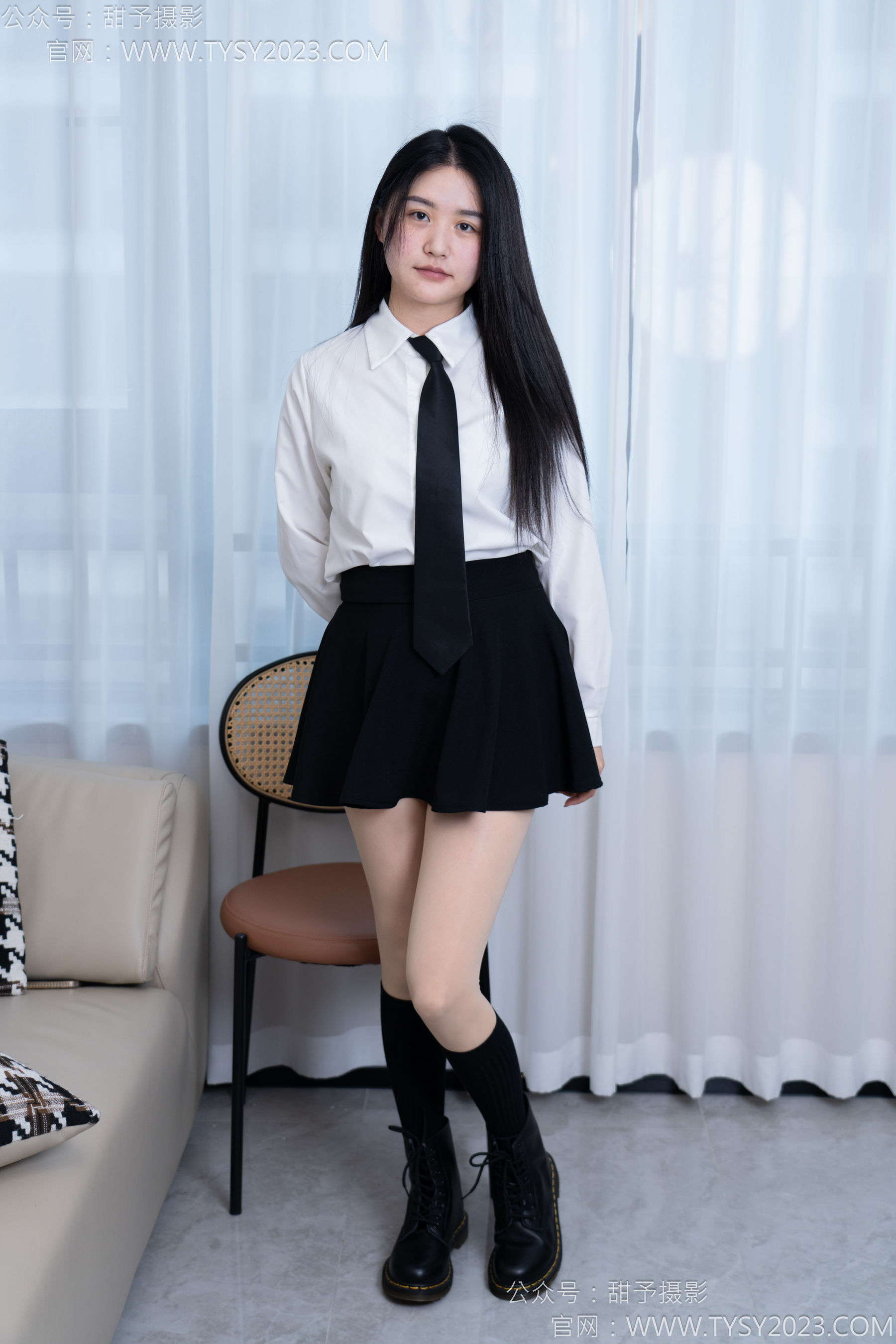 甜予摄影 No.168 澜澜 - 短靴、小腿袜、肉丝/(165P)