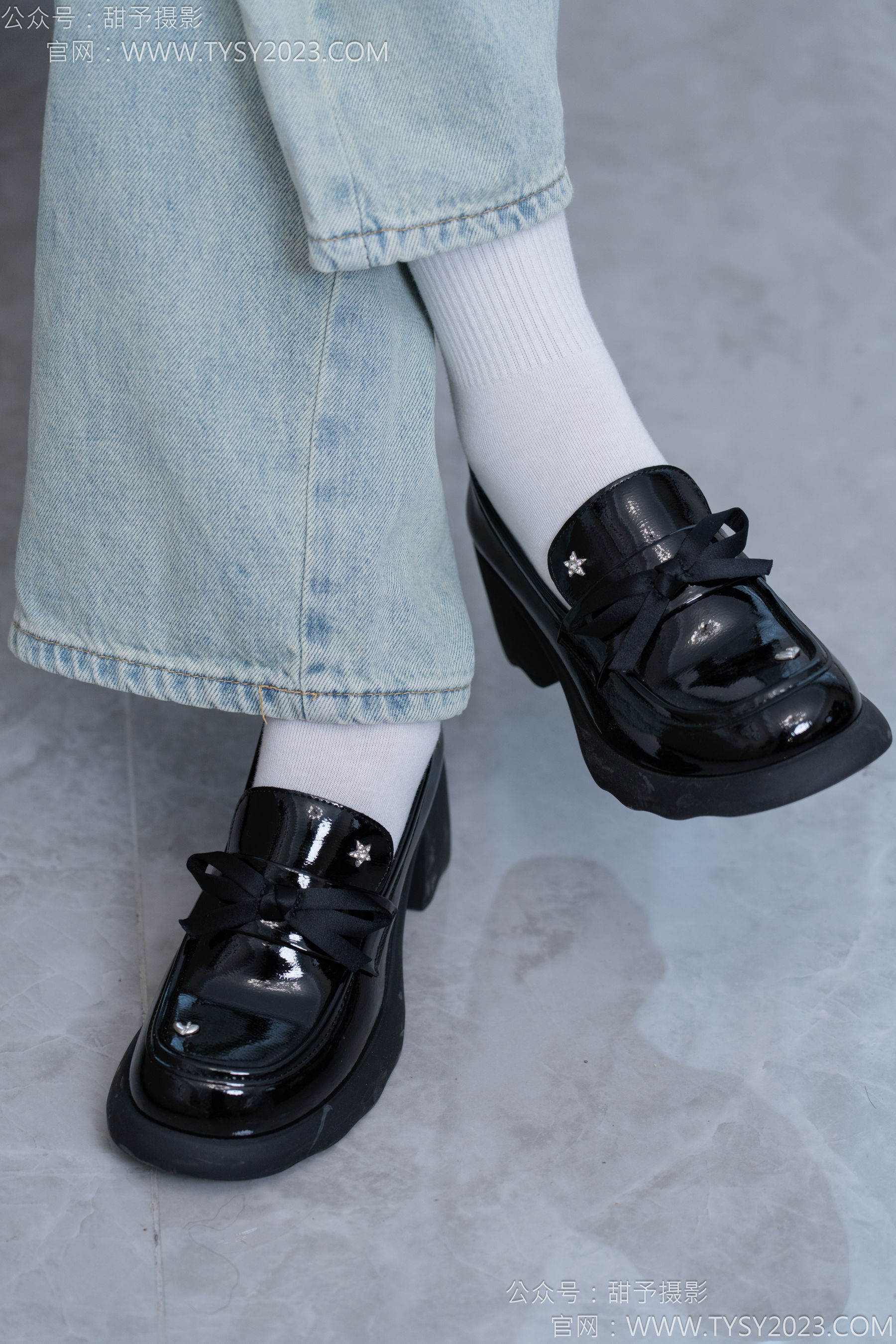 甜予摄影 No.162 知知 - 皮鞋、白棉袜、裸足/(125P)