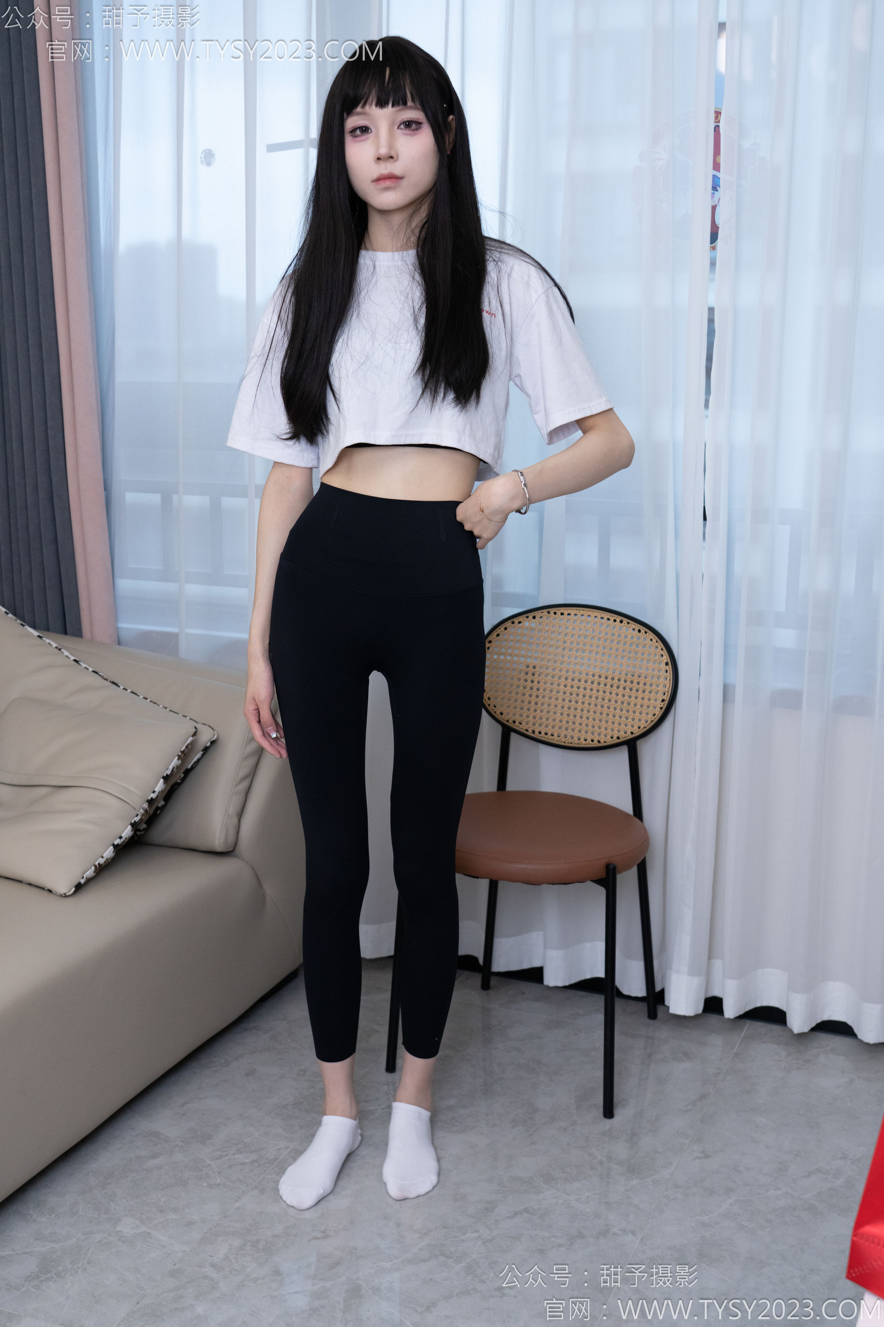 甜予摄影 No.179 珞珞 - 高跟鞋、板鞋、人字拖、白棉袜/(129P)