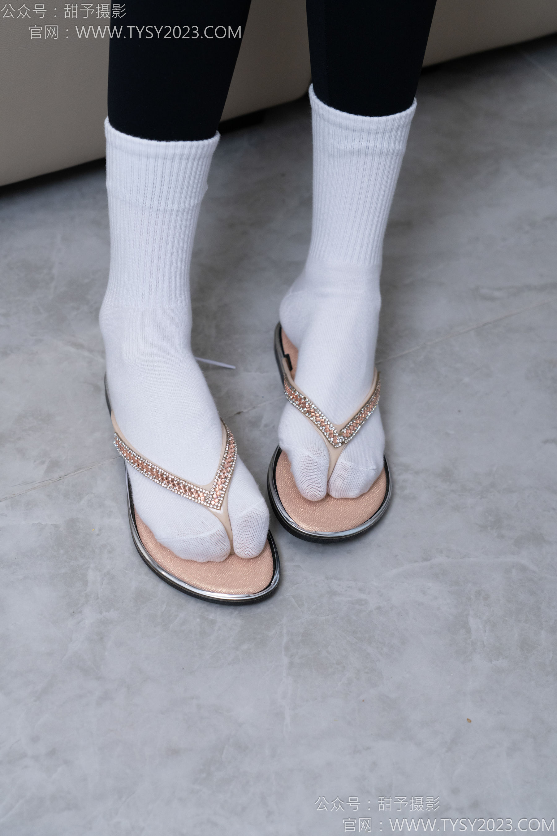 甜予摄影 No.179 珞珞 - 高跟鞋、板鞋、人字拖、白棉袜/(129P)