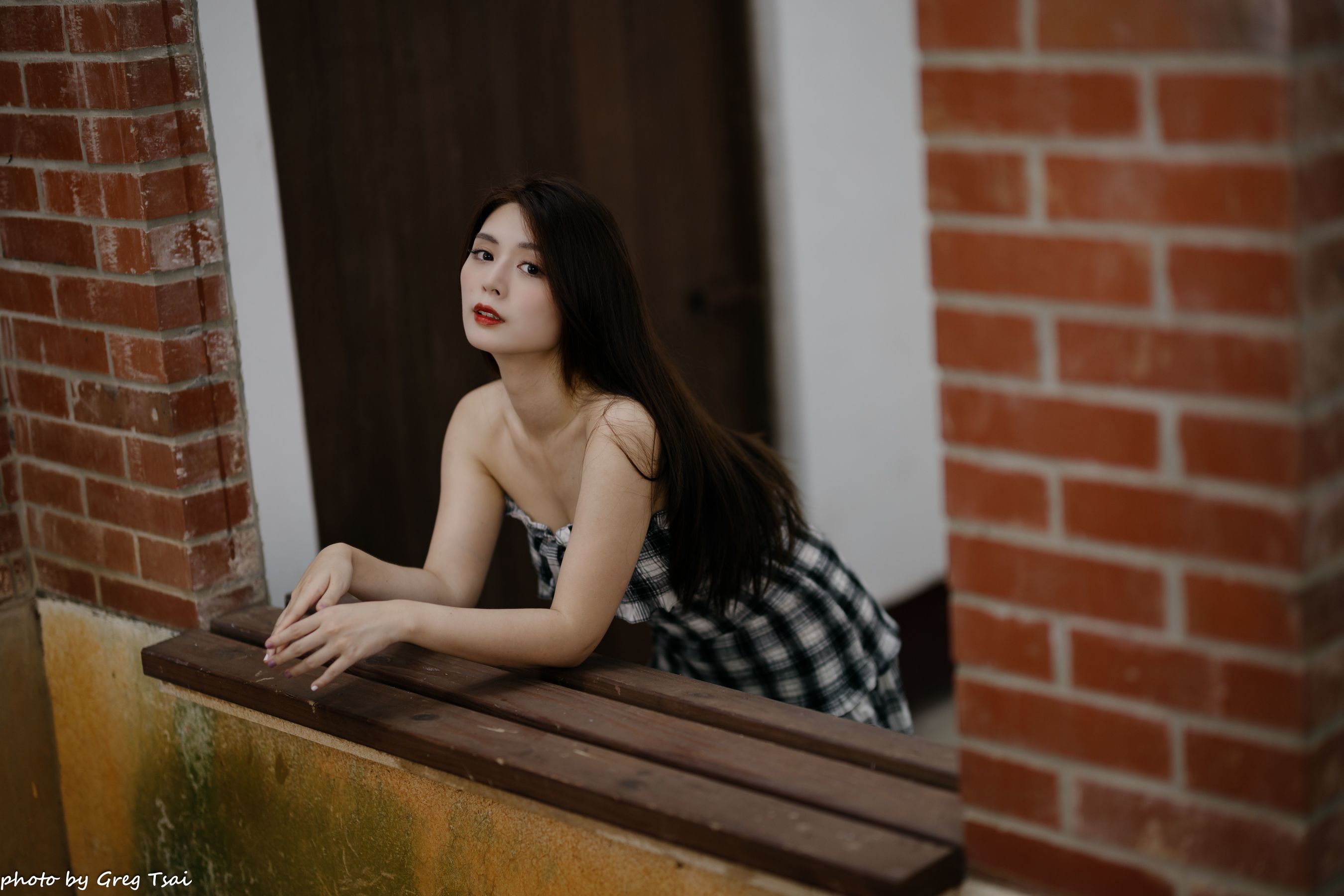 筱筱 - 桃园 格子裙/(119P)