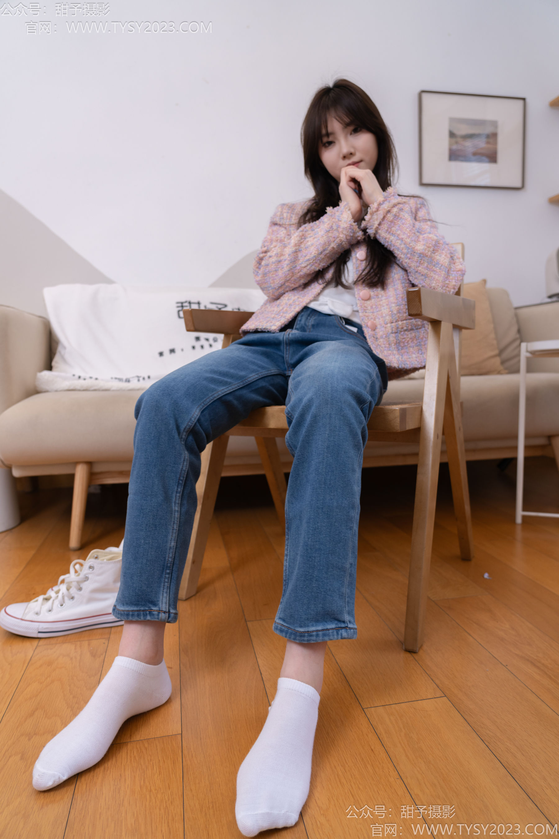 甜予摄影 No.189 璇璇 - 帆布鞋、裸足、抖腿剧情/(134P)