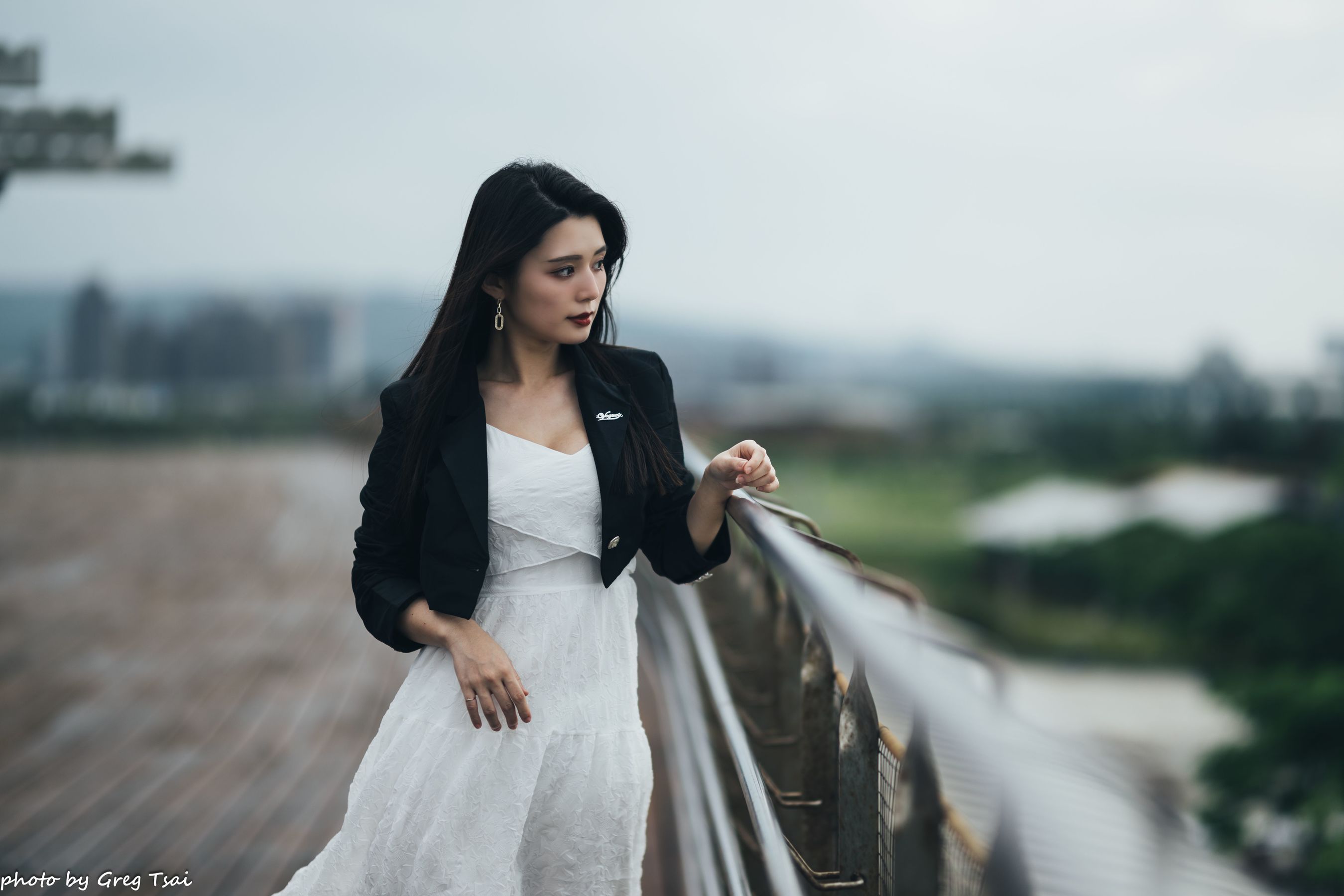 筱筱 - 天台连衣裙/(65P)