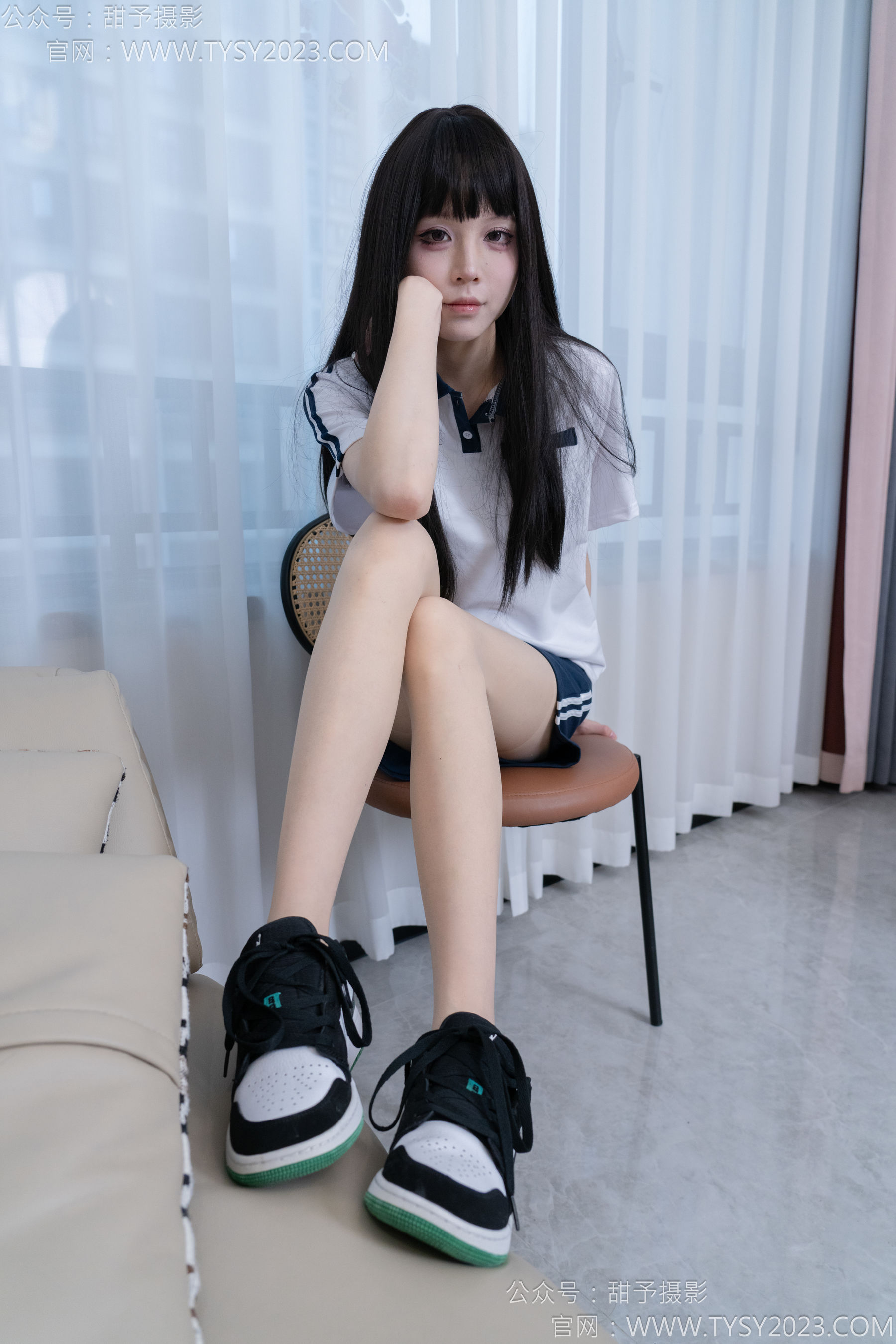 甜予摄影 No.176 珞珞 - 板鞋、薄肉丝/(134P)