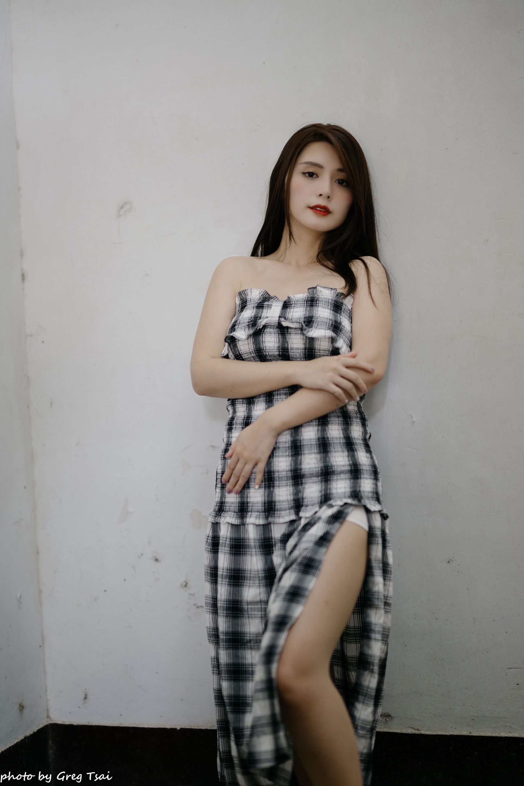 筱筱 - 桃园 格子裙/(119P)