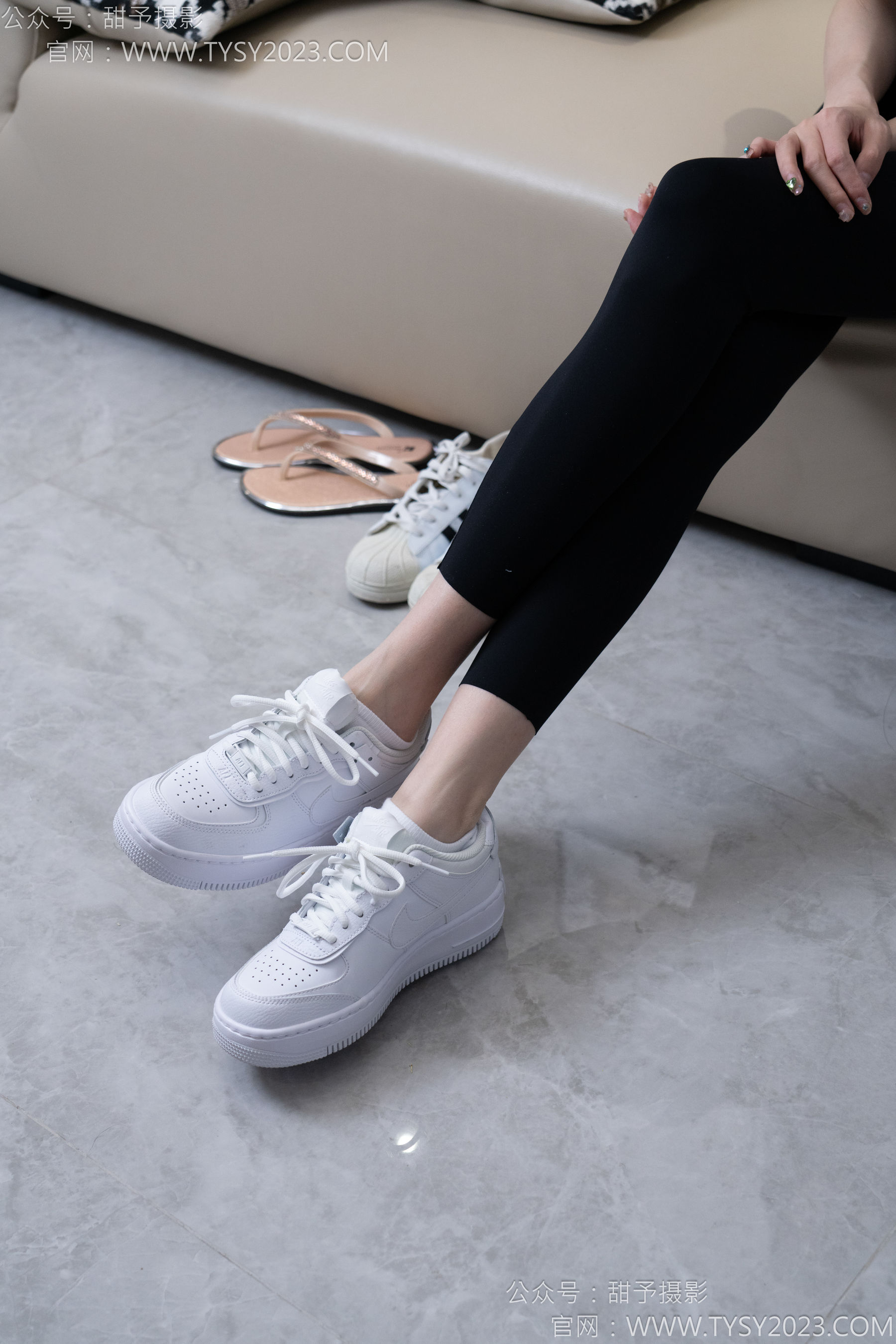 甜予摄影 No.179 珞珞 - 高跟鞋、板鞋、人字拖、白棉袜/(129P)