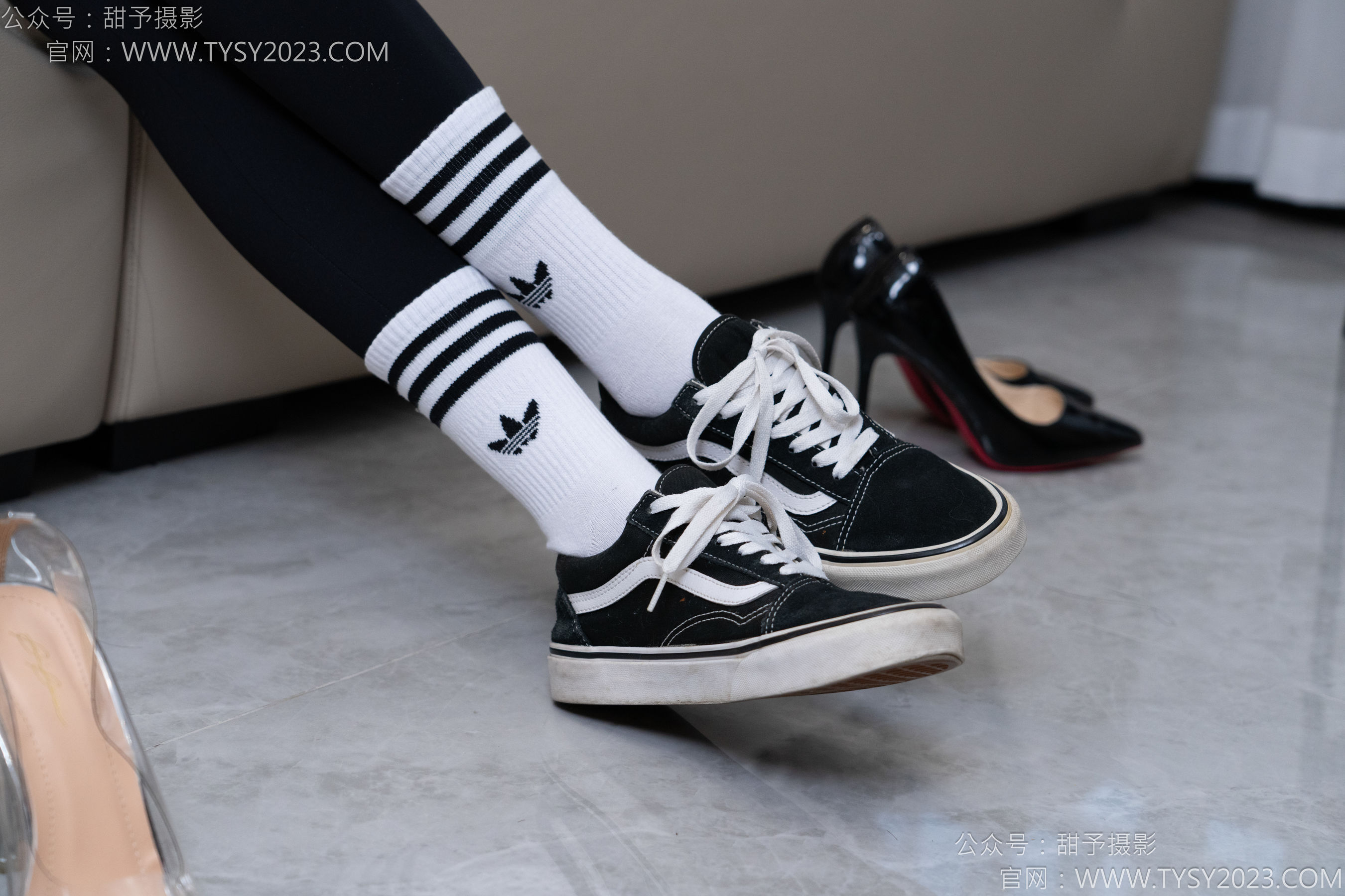 甜予摄影 No.179 珞珞 - 高跟鞋、板鞋、人字拖、白棉袜/(129P)