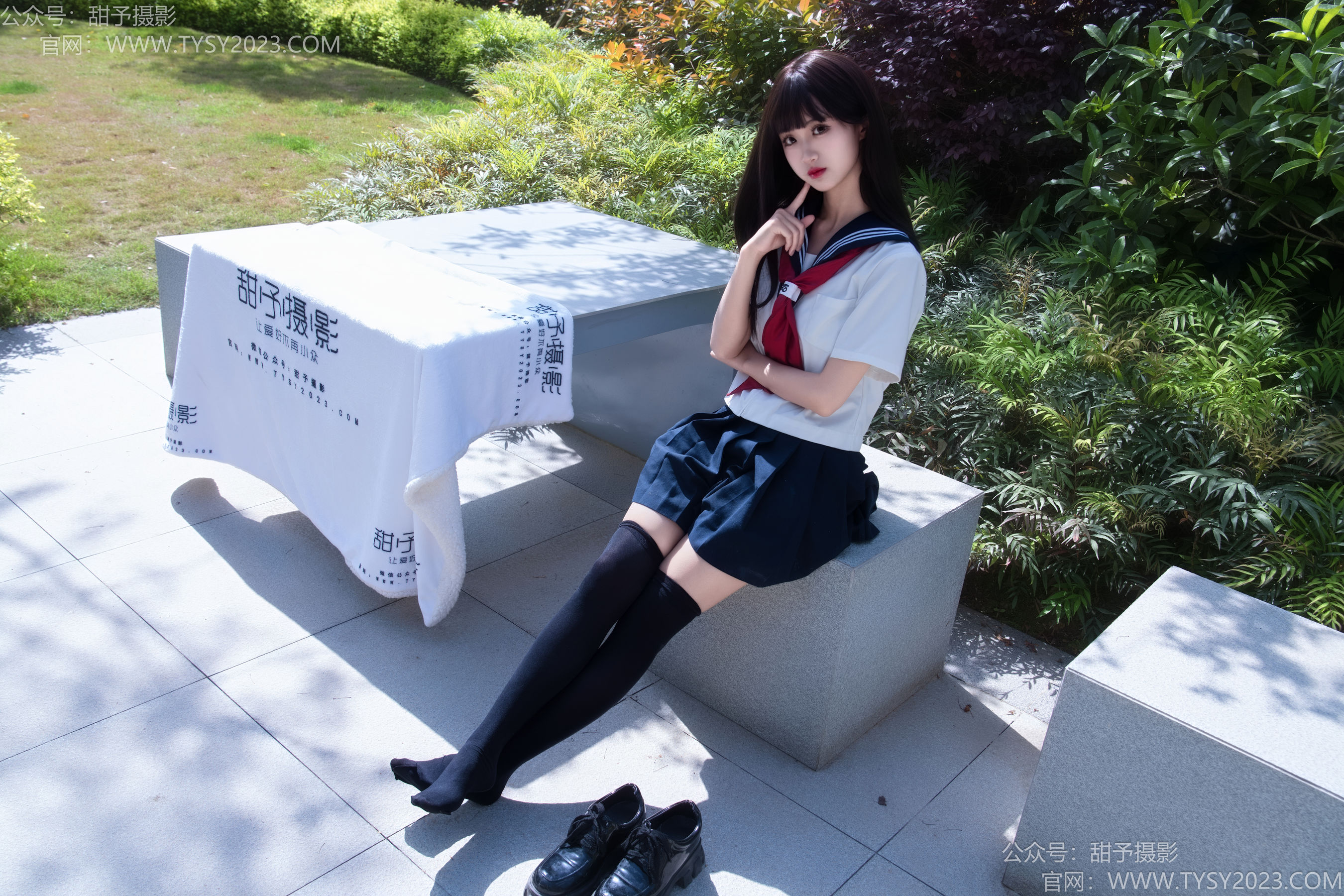 甜予摄影 No.193 小甜桃 - 皮鞋、大腿袜、裸足/(129P)