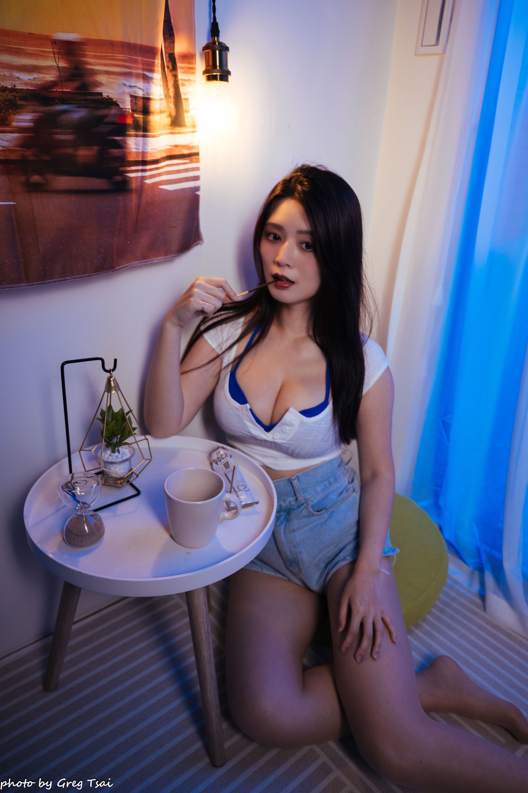 筱筱 - 牛仔热裤肉丝/(78P)