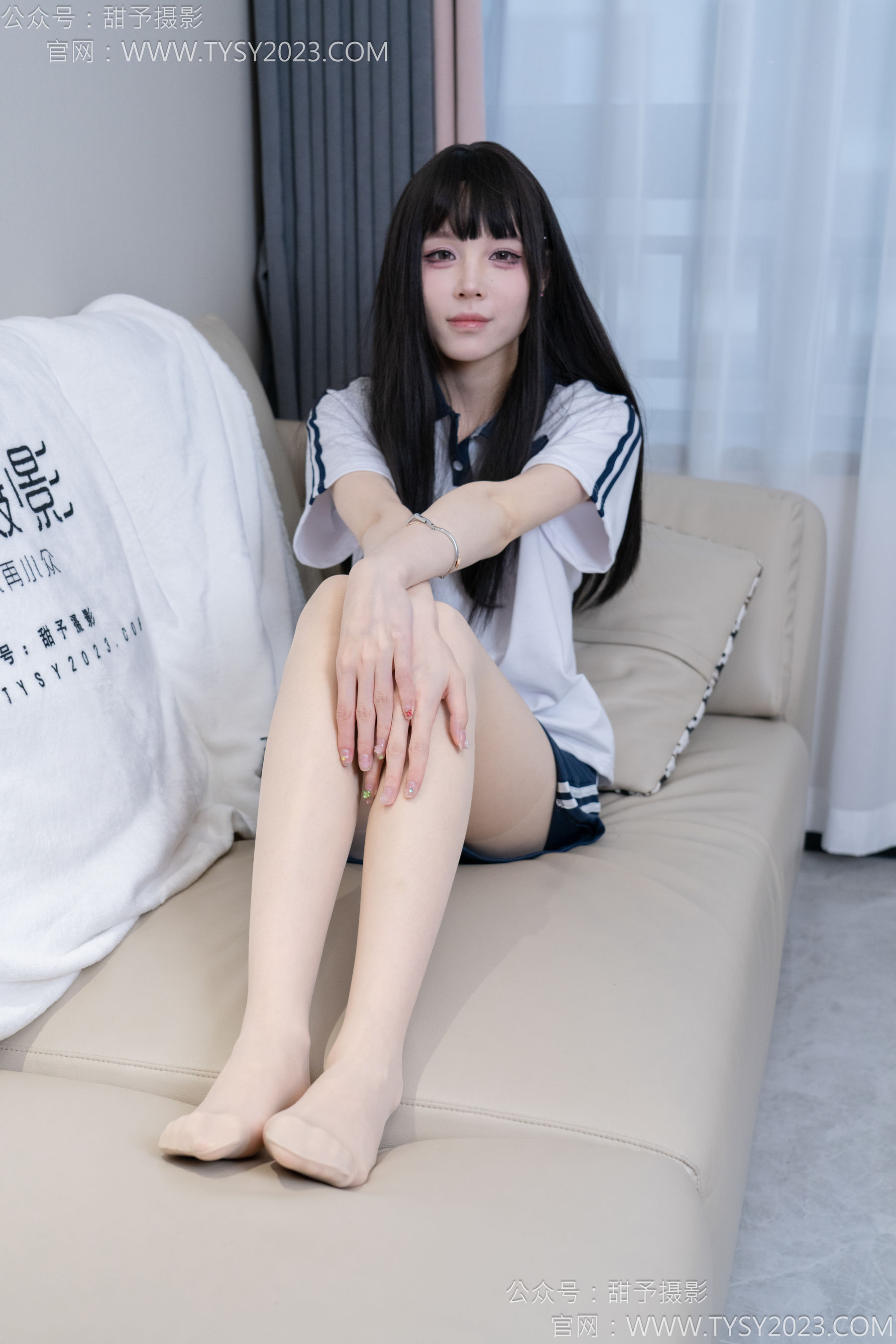 甜予摄影 No.176 珞珞 - 板鞋、薄肉丝/(134P)