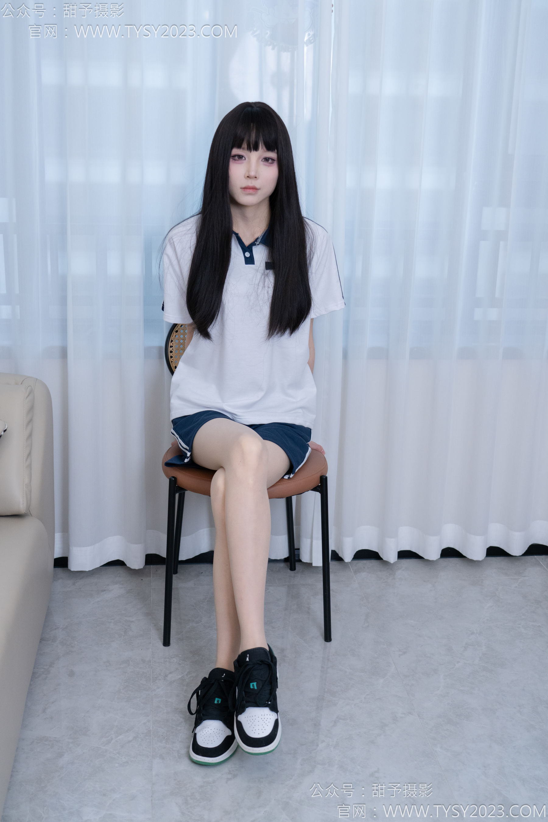 甜予摄影 No.176 珞珞 - 板鞋、薄肉丝/(134P)