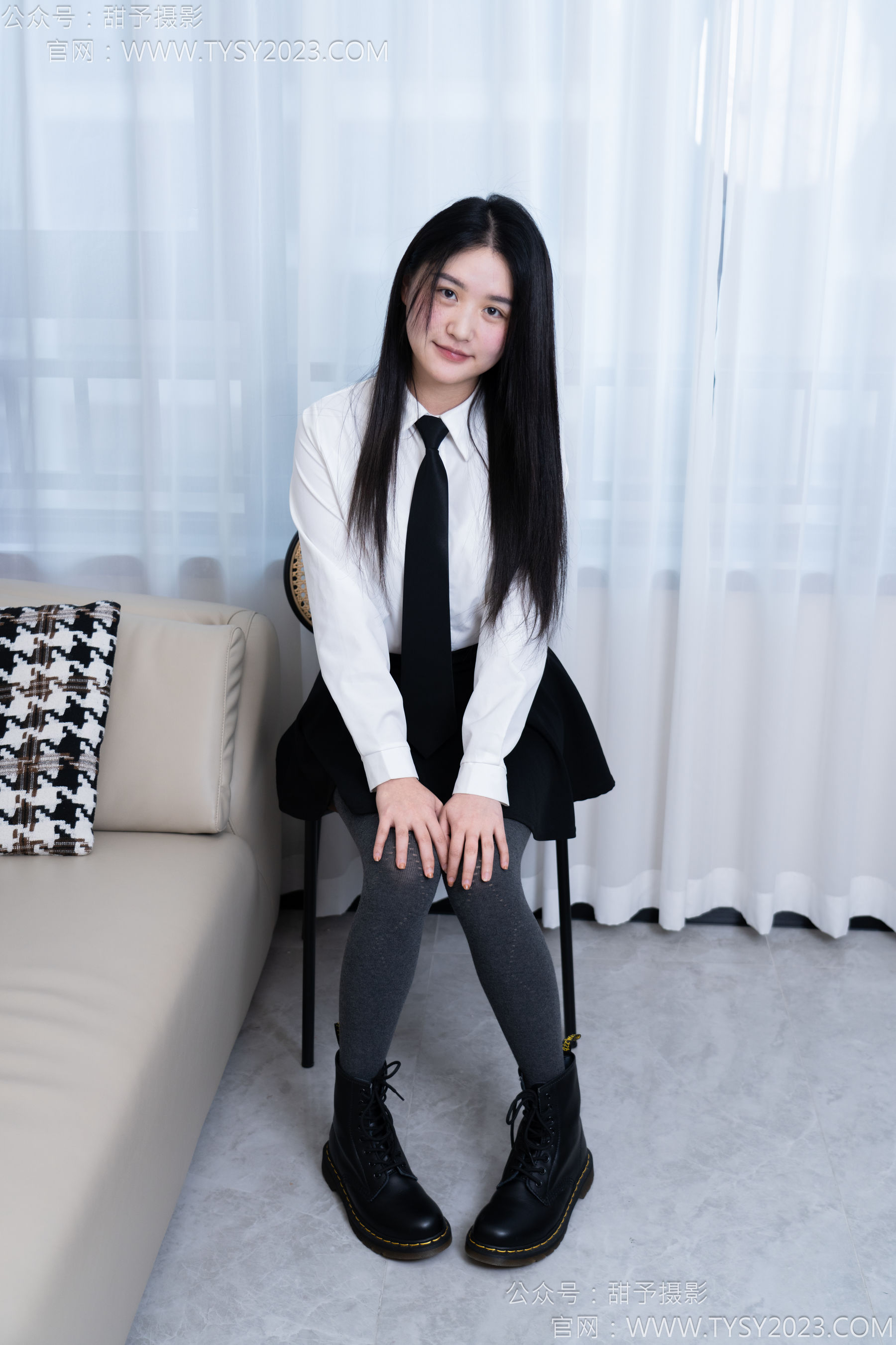 甜予摄影 No.168 澜澜 - 短靴、小腿袜、肉丝/(165P)