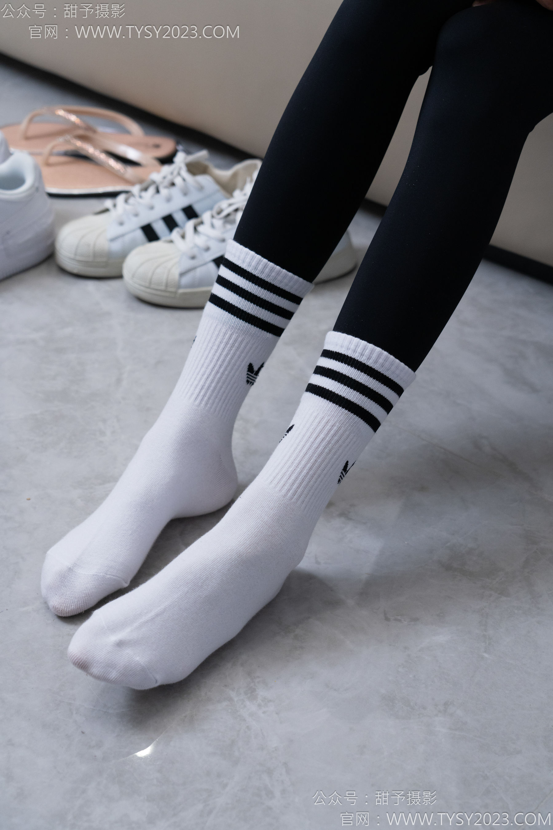 甜予摄影 No.179 珞珞 - 高跟鞋、板鞋、人字拖、白棉袜/(129P)