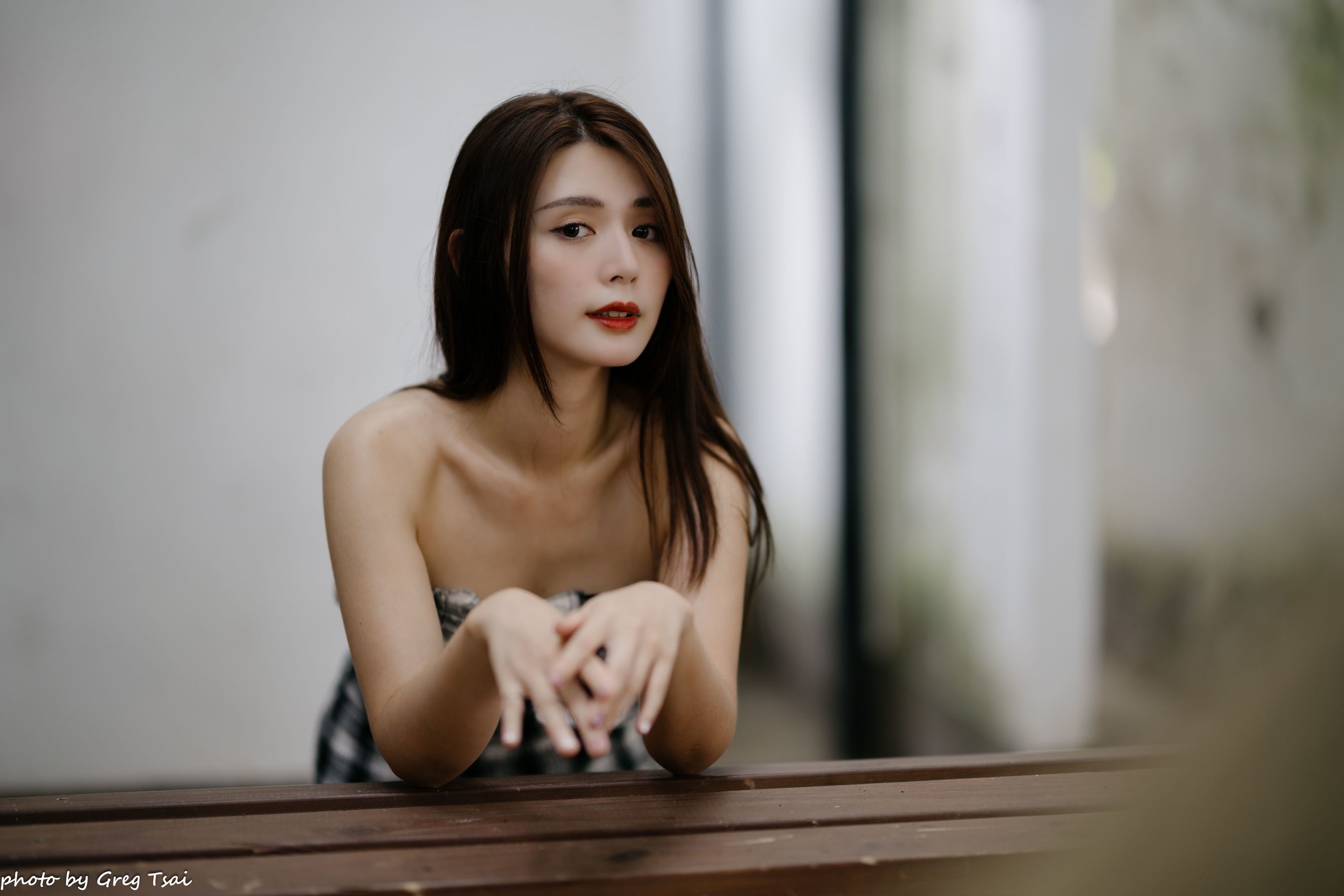 筱筱 - 桃园 格子裙/(119P)