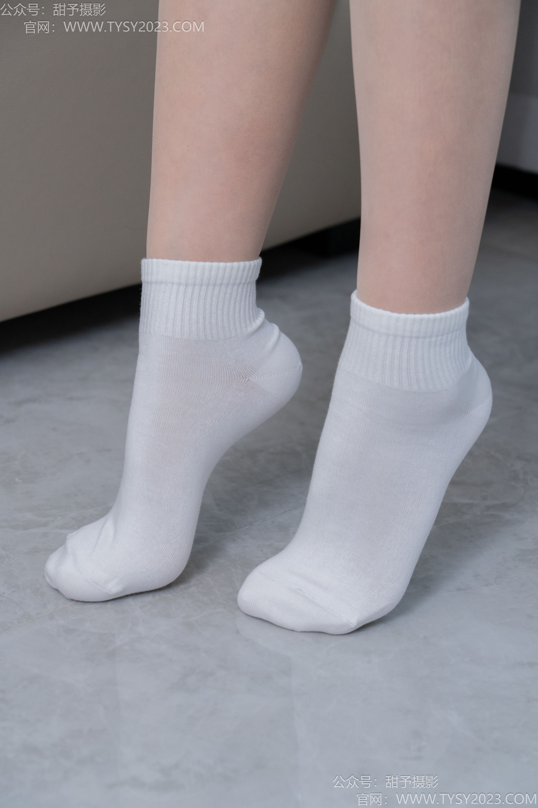 甜予摄影 No.191 贝壳 - 皮鞋、白棉袜、薄肉丝/(135P)