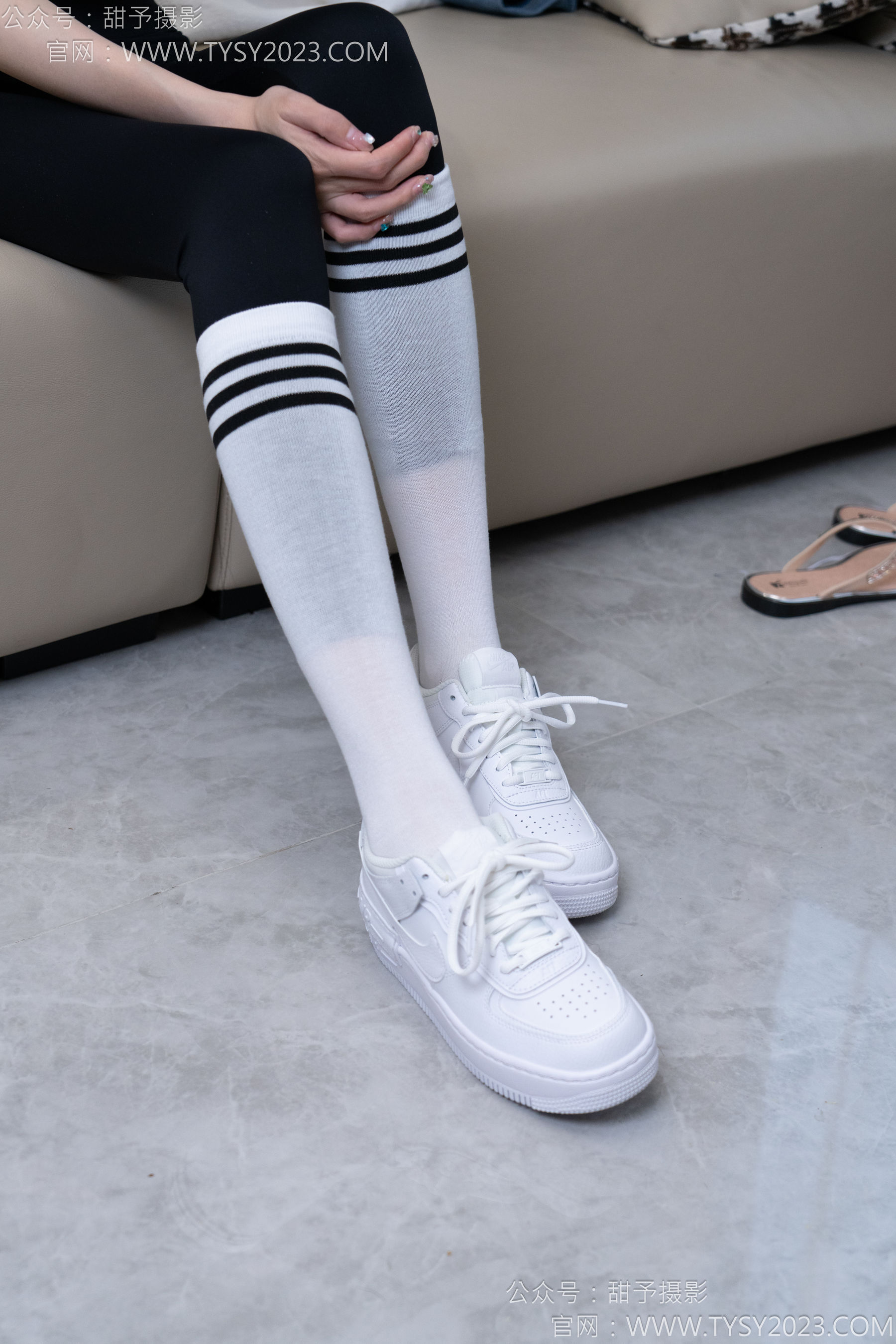 甜予摄影 No.179 珞珞 - 高跟鞋、板鞋、人字拖、白棉袜/(129P)