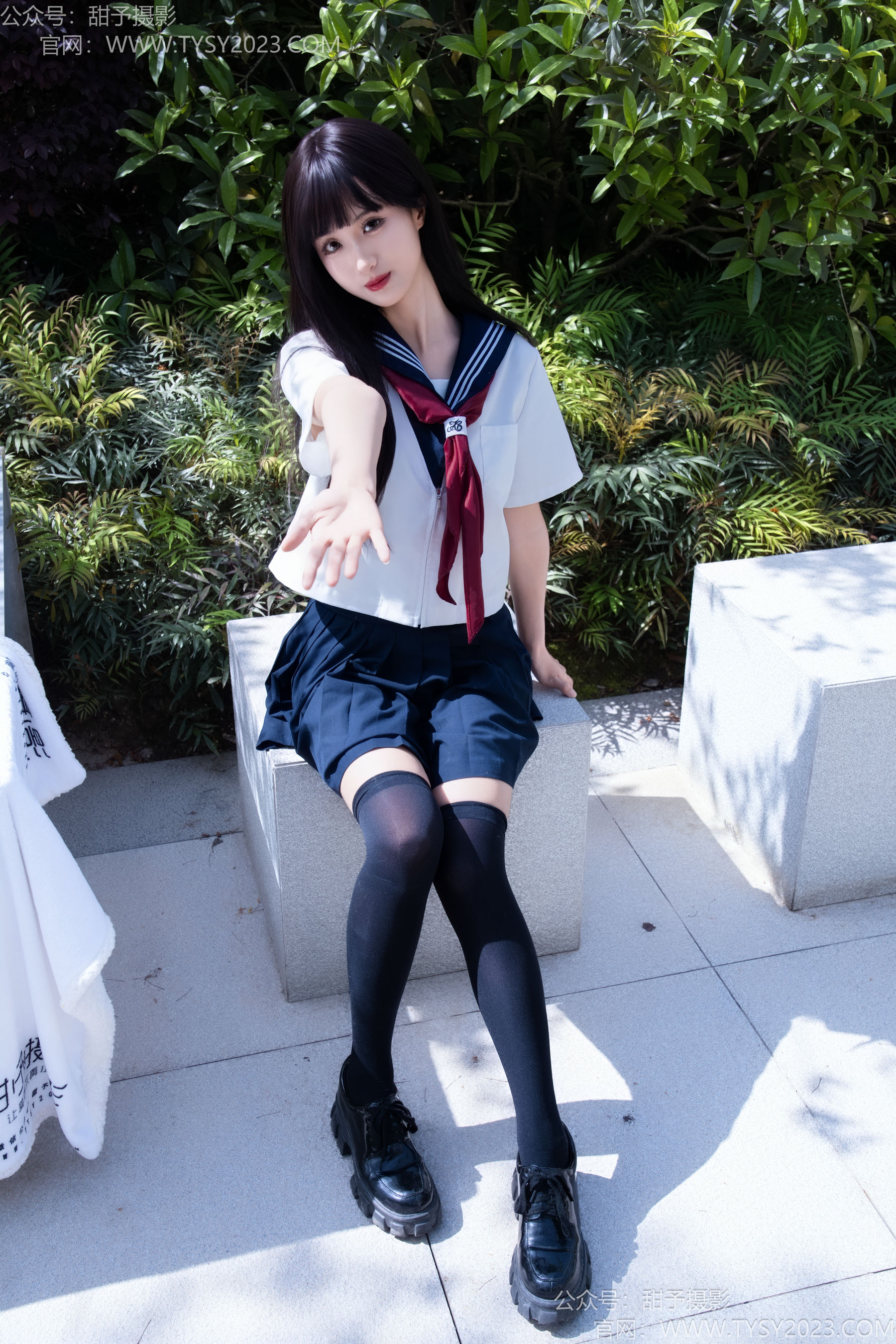 甜予摄影 No.193 小甜桃 - 皮鞋、大腿袜、裸足/(129P)