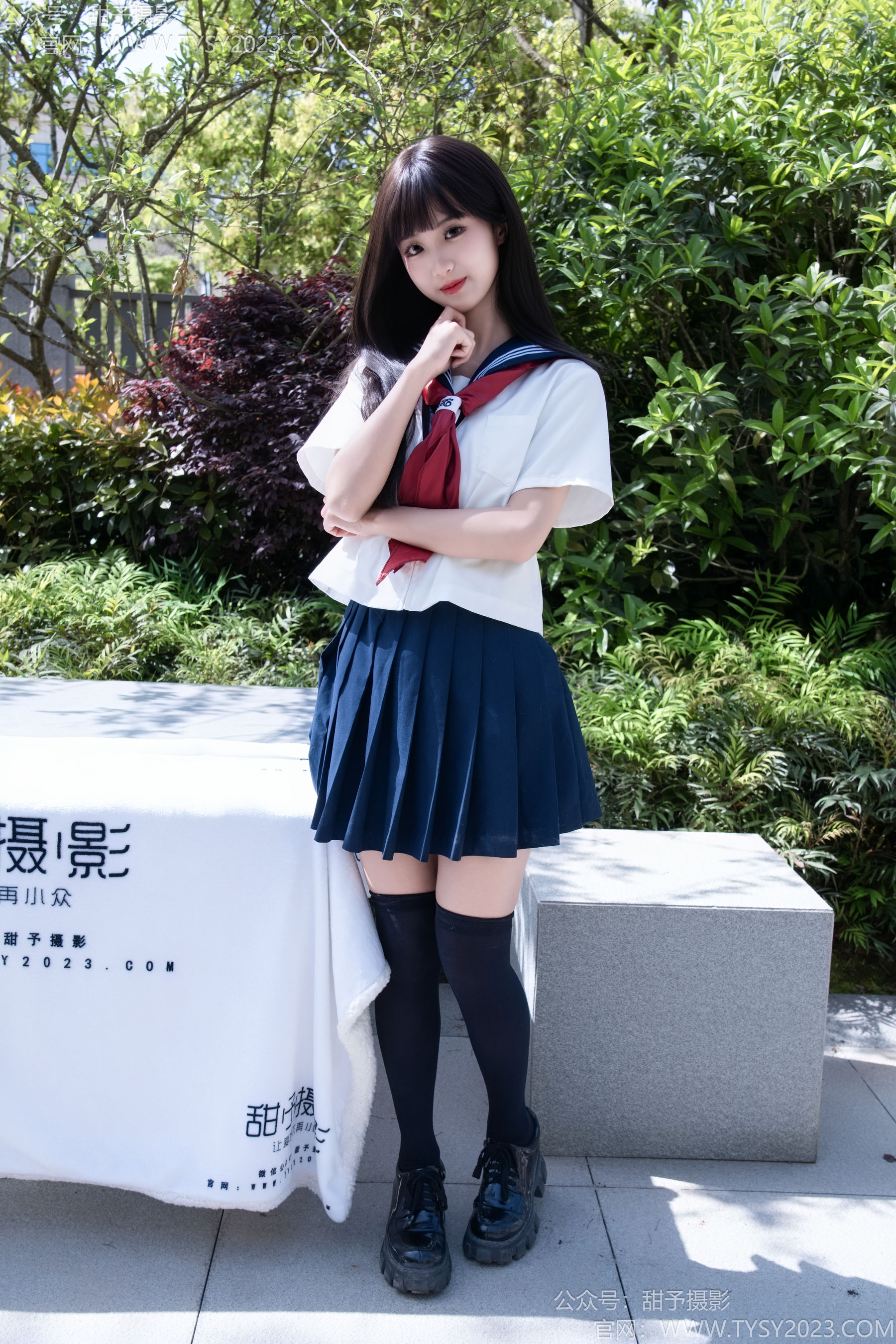 甜予摄影 No.193 小甜桃 - 皮鞋、大腿袜、裸足/(129P)