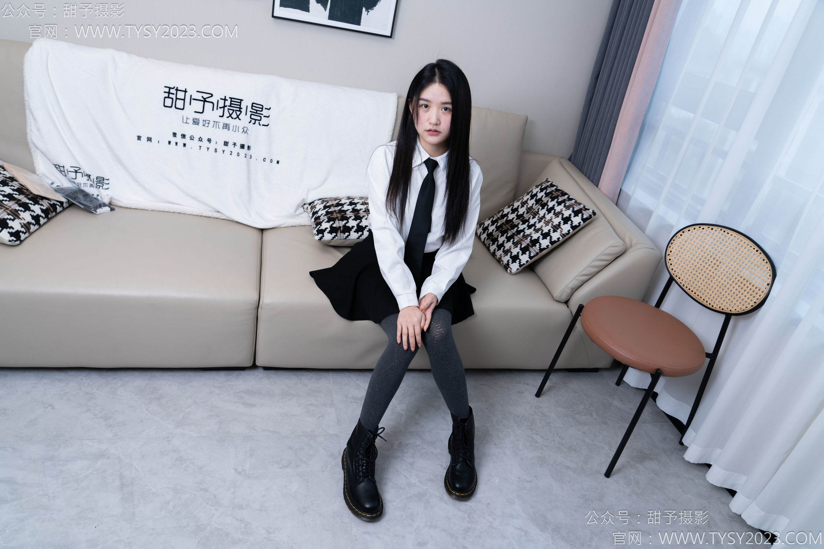 甜予摄影 No.168 澜澜 - 短靴、小腿袜、肉丝/(165P)