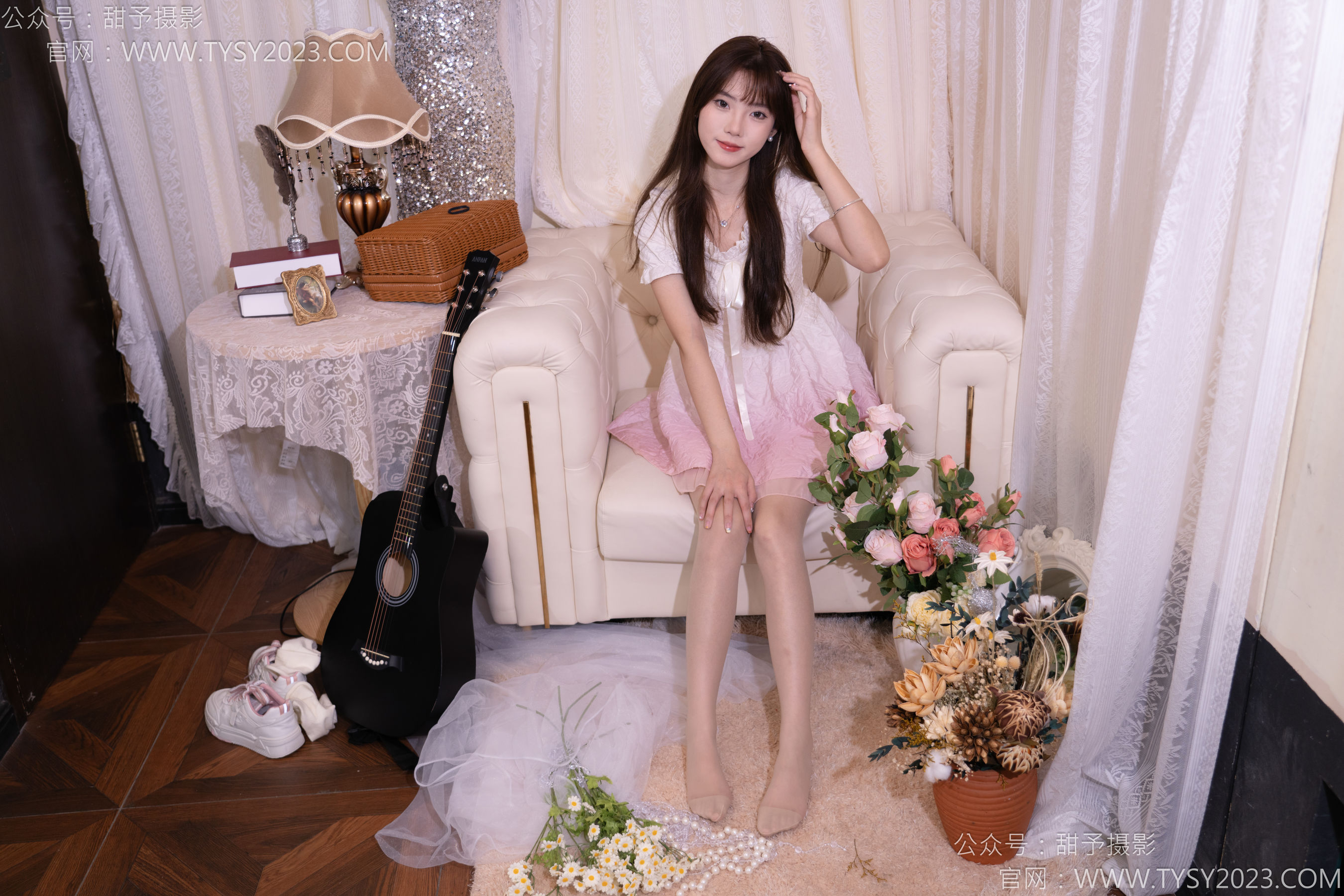 甜予摄影 No.177 璇璇 - 板鞋、白棉袜、薄肉丝/(129P)