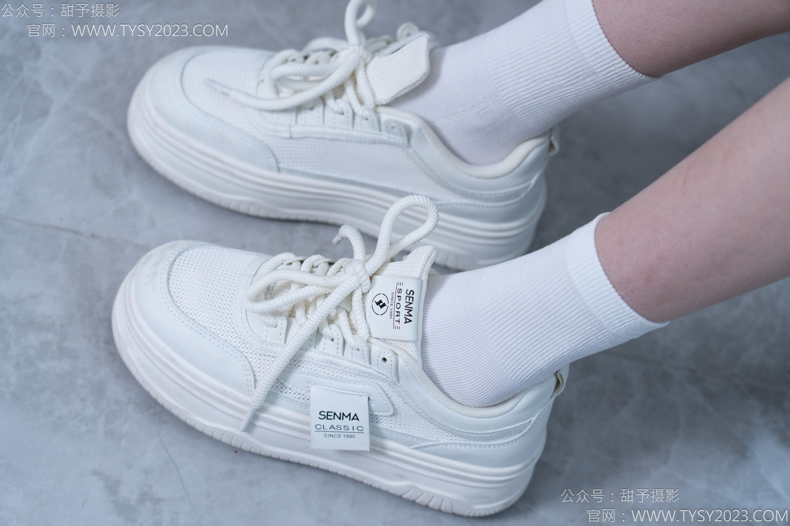 甜予摄影 No.164 珞珞 - 板鞋、白棉袜、裸足/(130P)