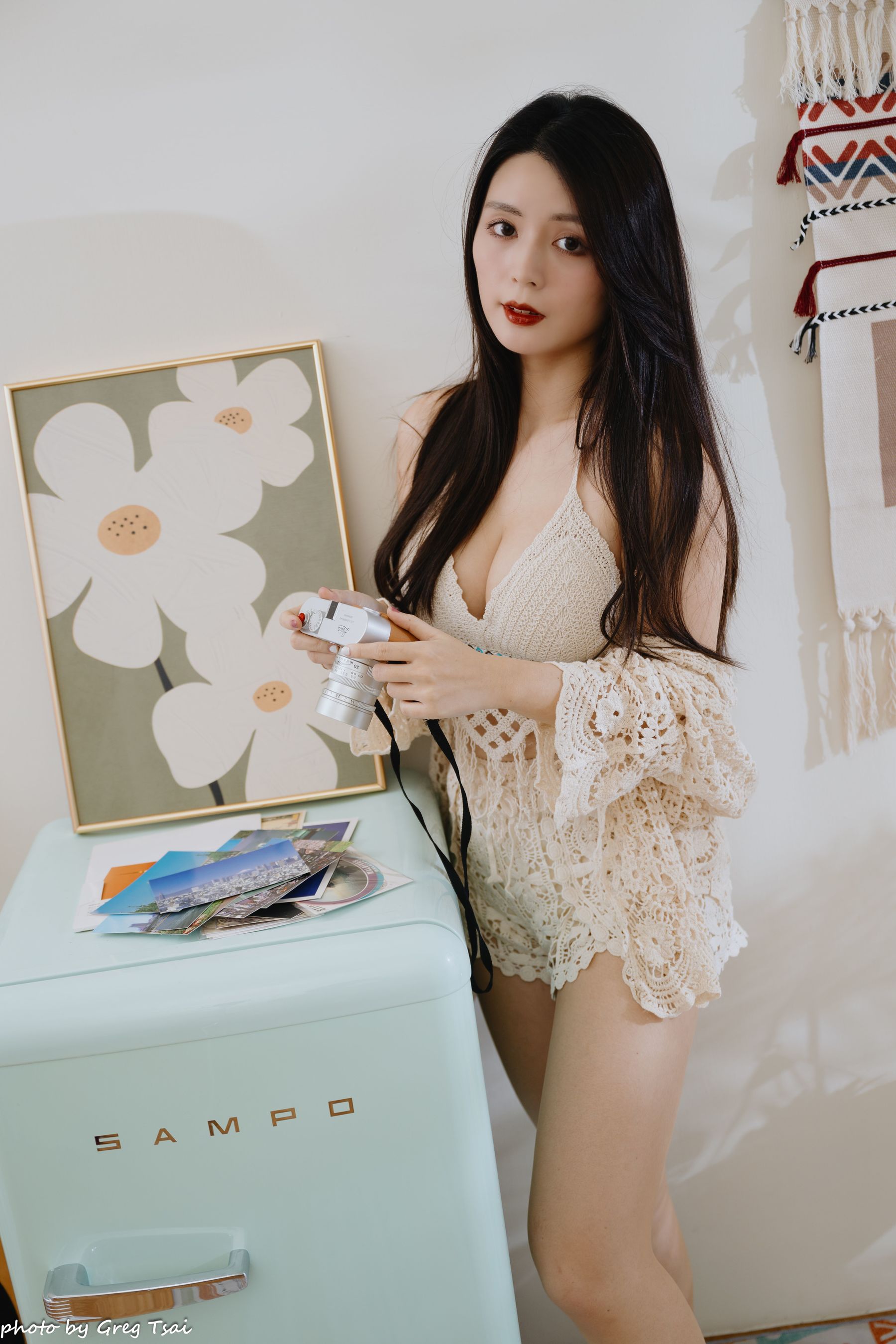 筱筱 - 休闲居家棚拍/(100P)