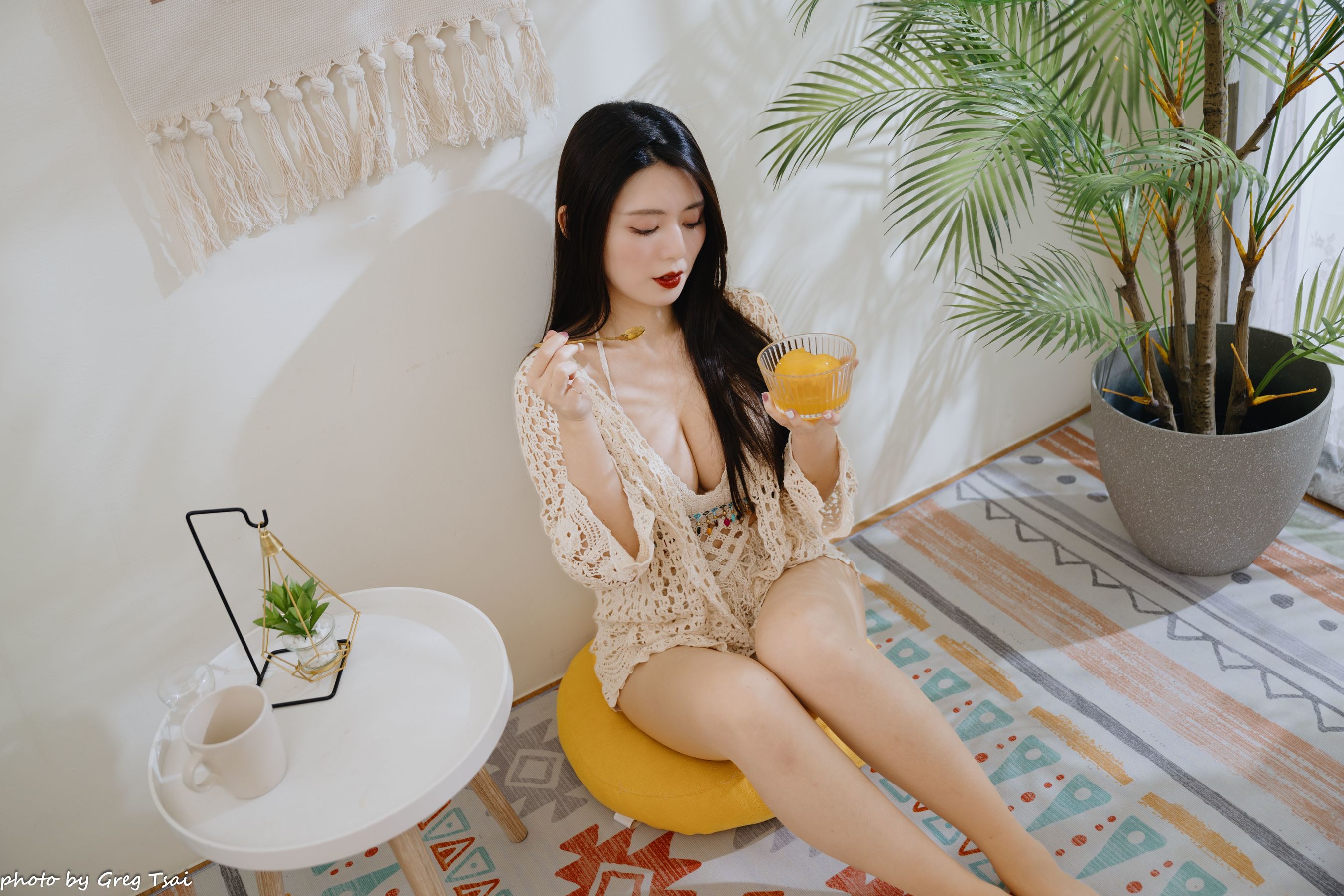 筱筱 - 休闲居家棚拍/(100P)