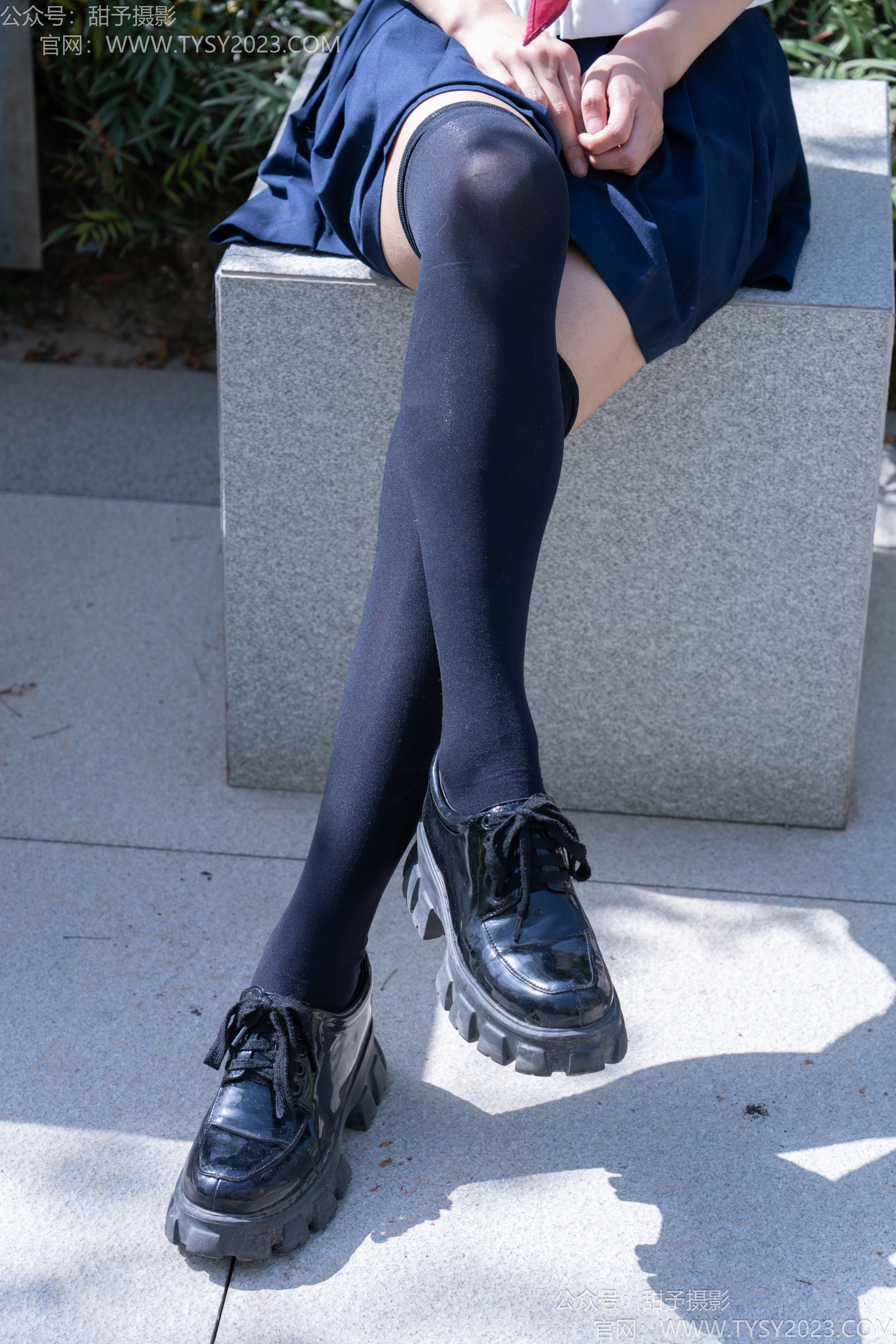 甜予摄影 No.193 小甜桃 - 皮鞋、大腿袜、裸足/(129P)