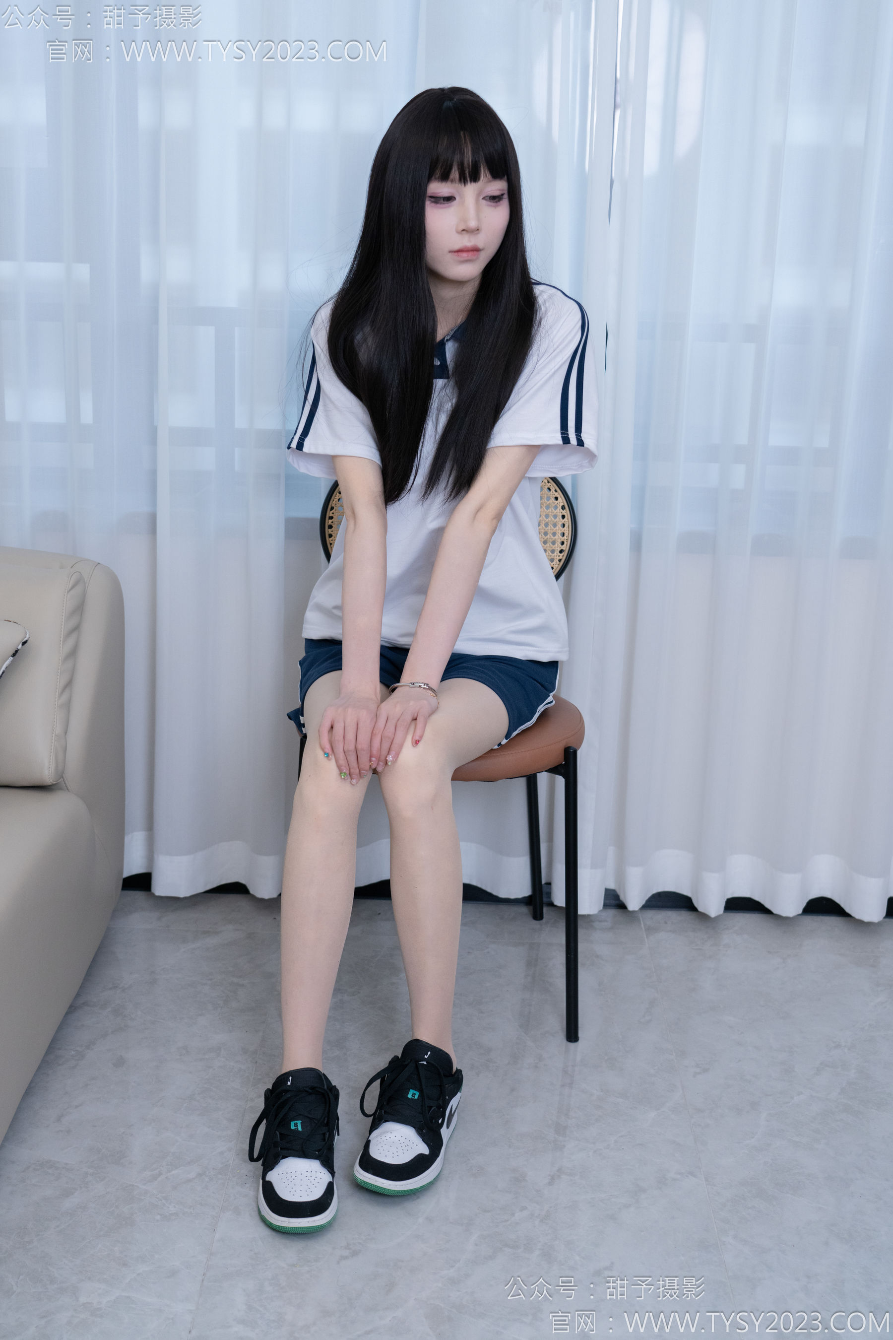 甜予摄影 No.176 珞珞 - 板鞋、薄肉丝/(134P)