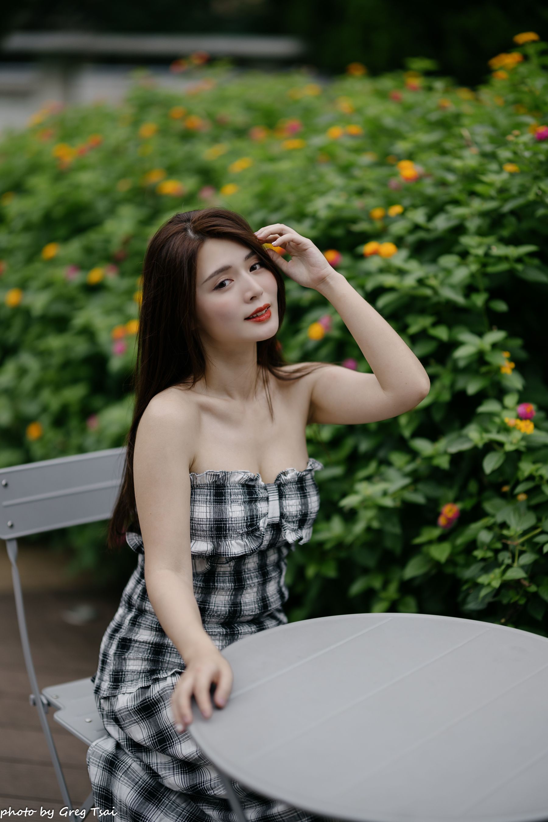 筱筱 - 桃园 格子裙/(119P)