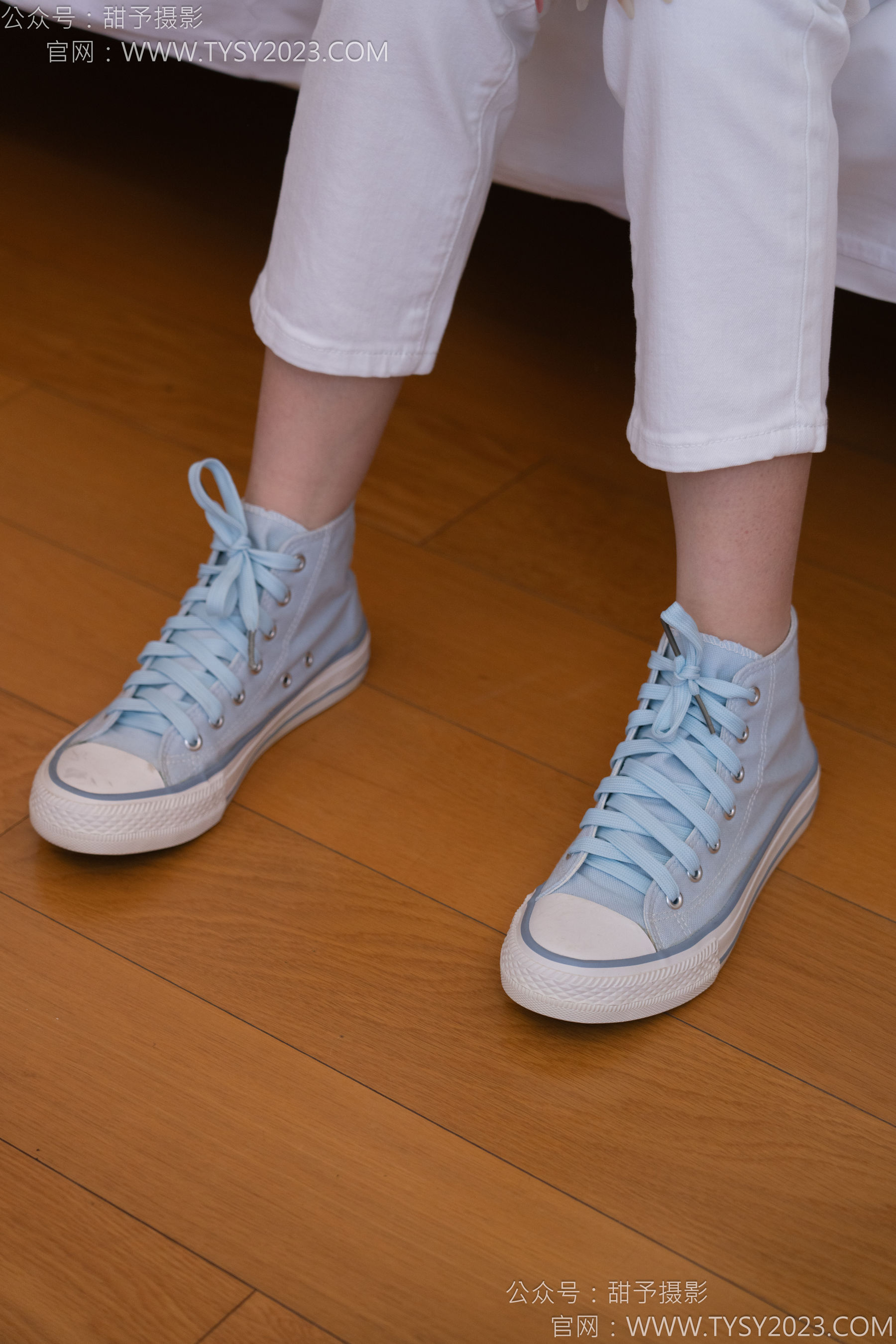 甜予摄影 No.171 璇璇 - 帆布鞋、白棉袜、抖腿剧情/(151P)