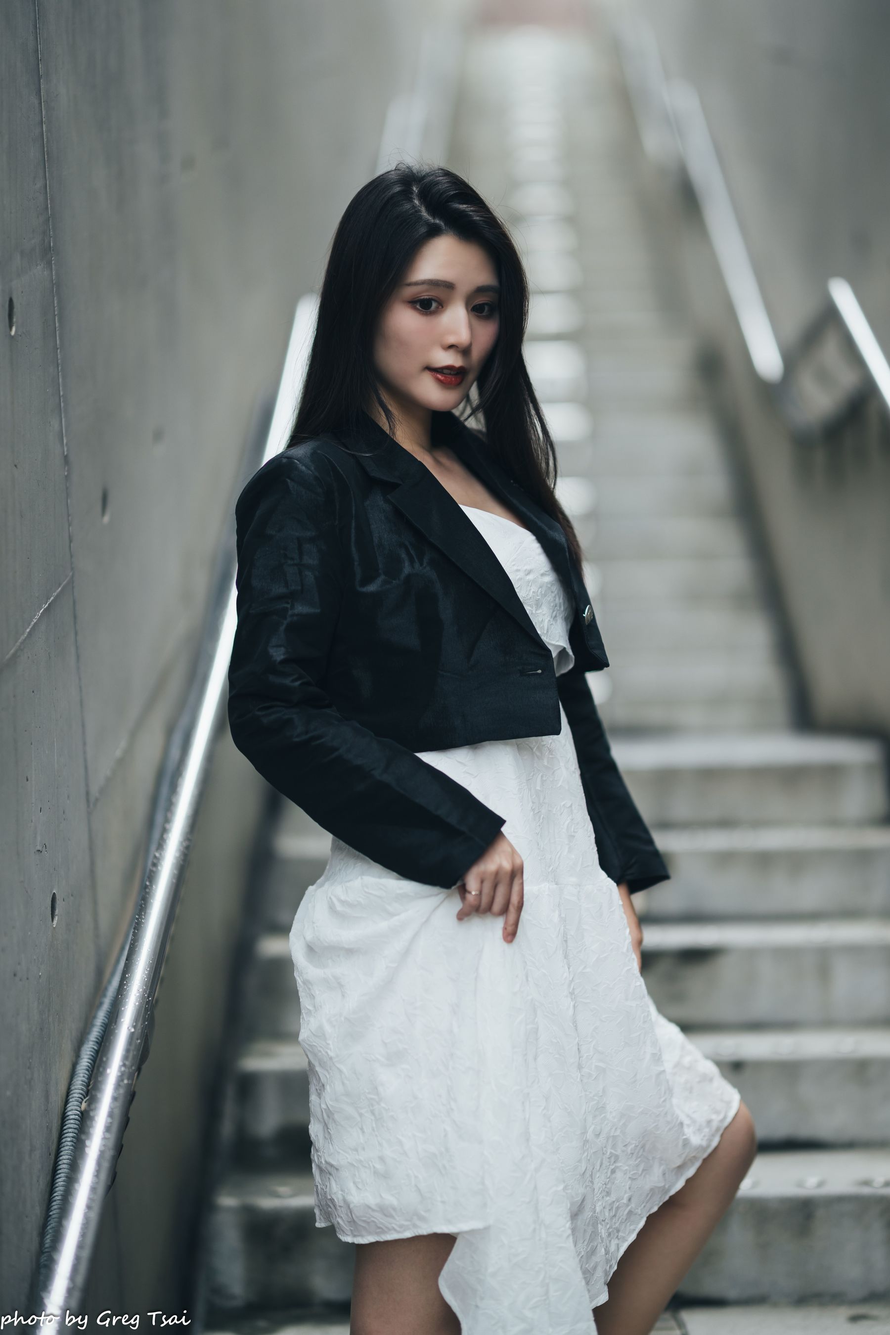 筱筱 - 天台连衣裙/(65P)