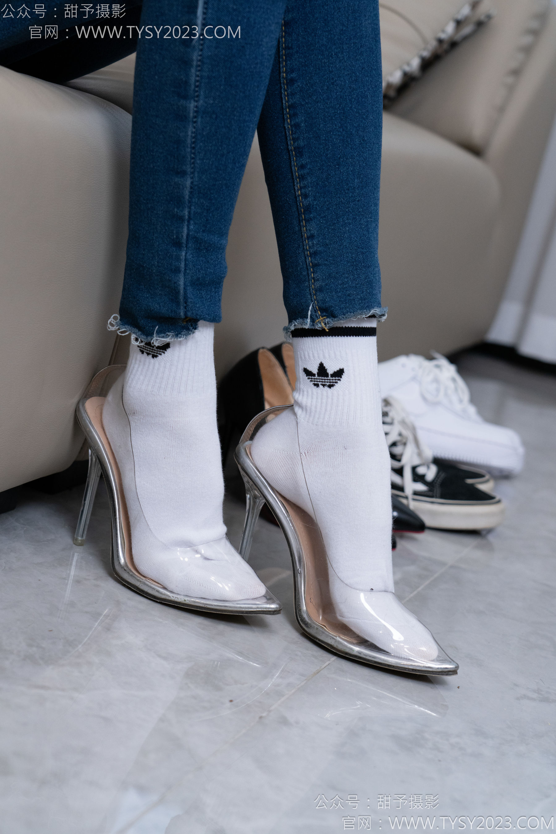 甜予摄影 No.179 珞珞 - 高跟鞋、板鞋、人字拖、白棉袜/(129P)