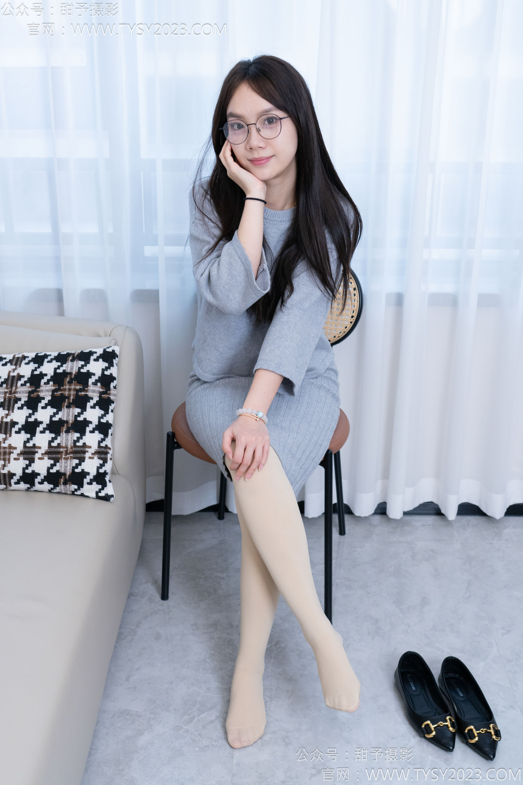 甜予摄影 No.174 贝壳 - 平底鞋、厚肉丝/(130P)