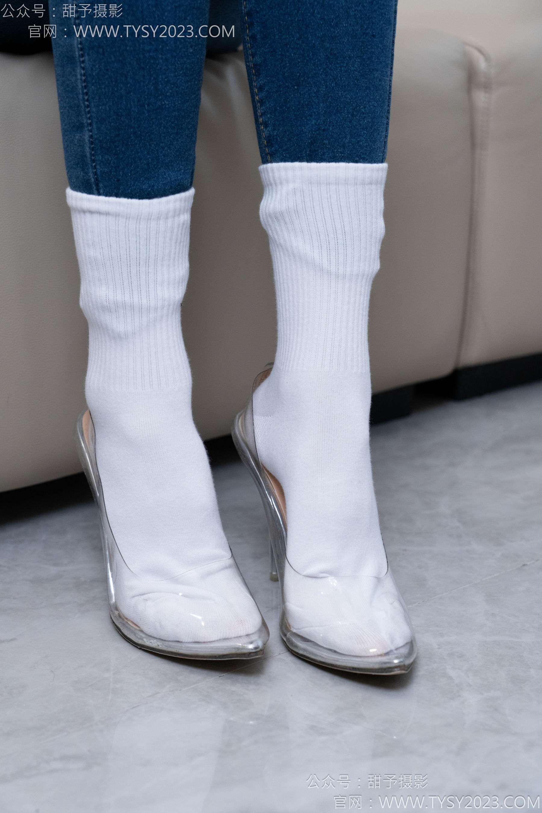 甜予摄影 No.179 珞珞 - 高跟鞋、板鞋、人字拖、白棉袜/(129P)