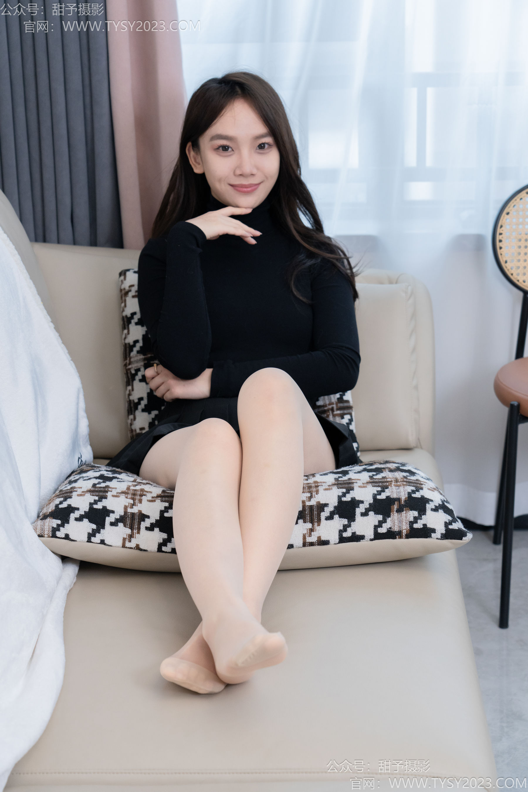 甜予摄影 No.191 贝壳 - 皮鞋、白棉袜、薄肉丝/(135P)