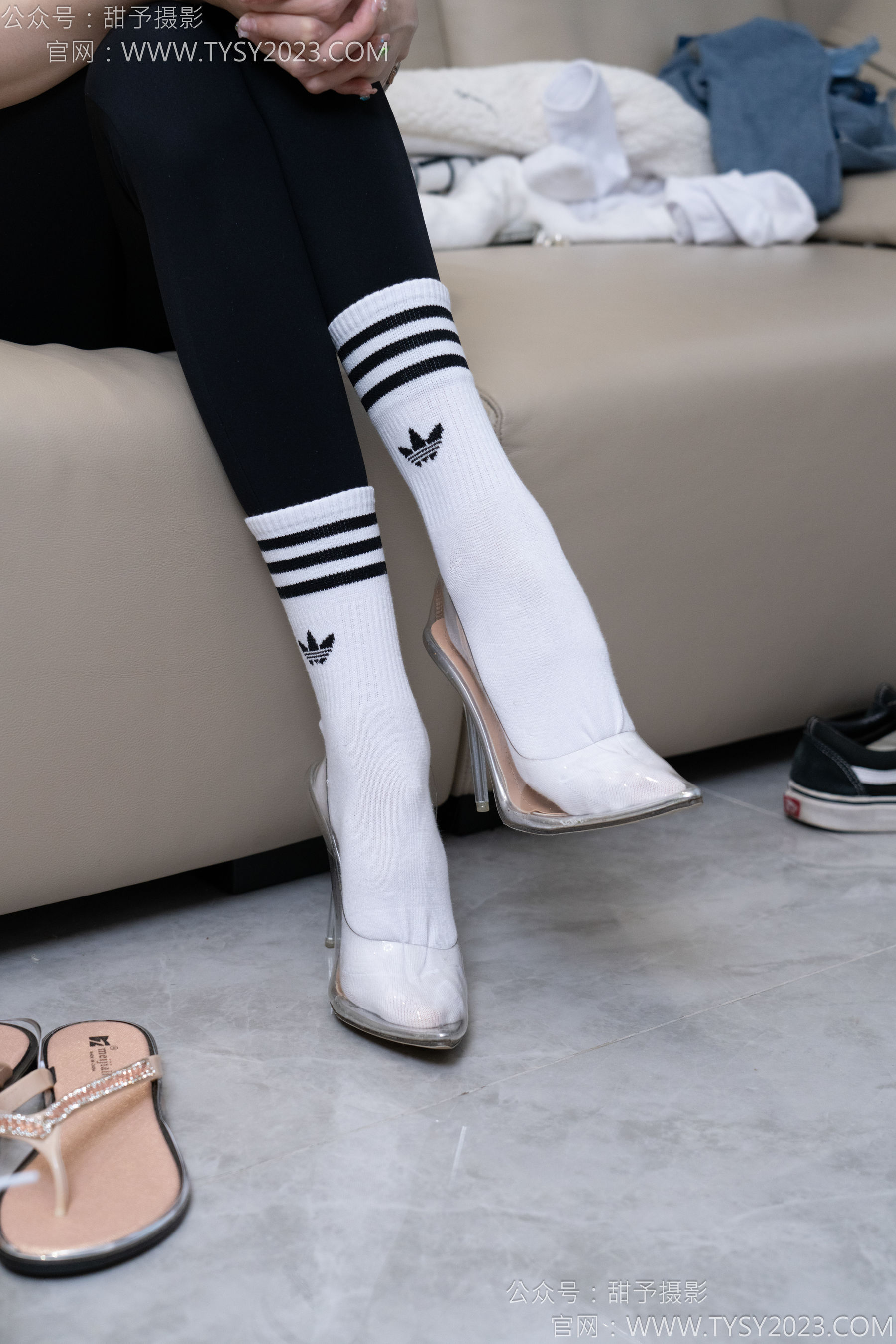 甜予摄影 No.179 珞珞 - 高跟鞋、板鞋、人字拖、白棉袜/(129P)