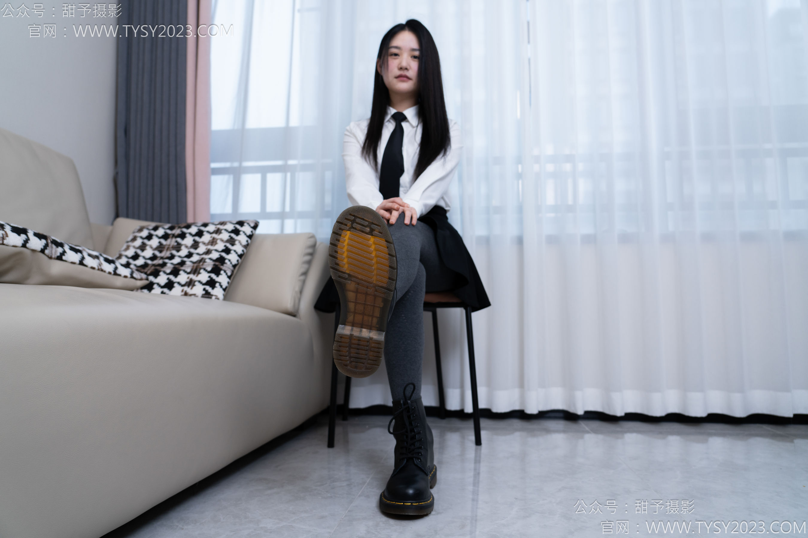 甜予摄影 No.168 澜澜 - 短靴、小腿袜、肉丝/(165P)