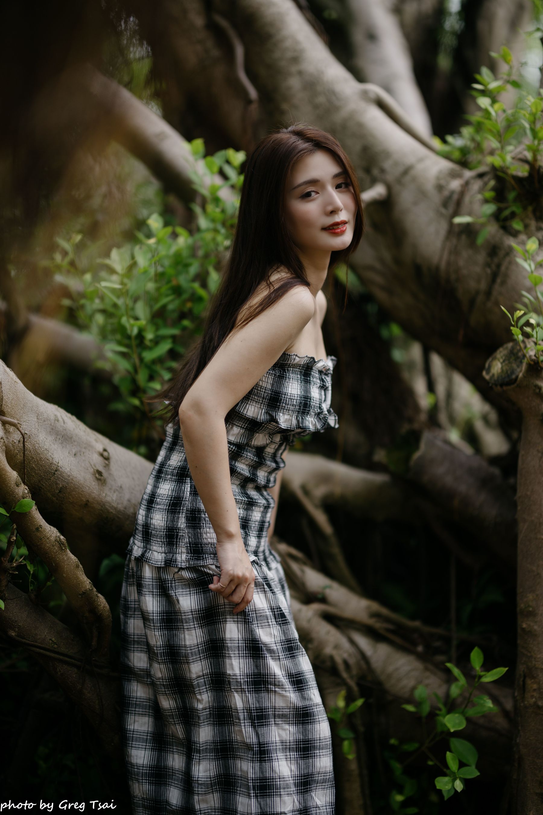 筱筱 - 桃园 格子裙/(119P)