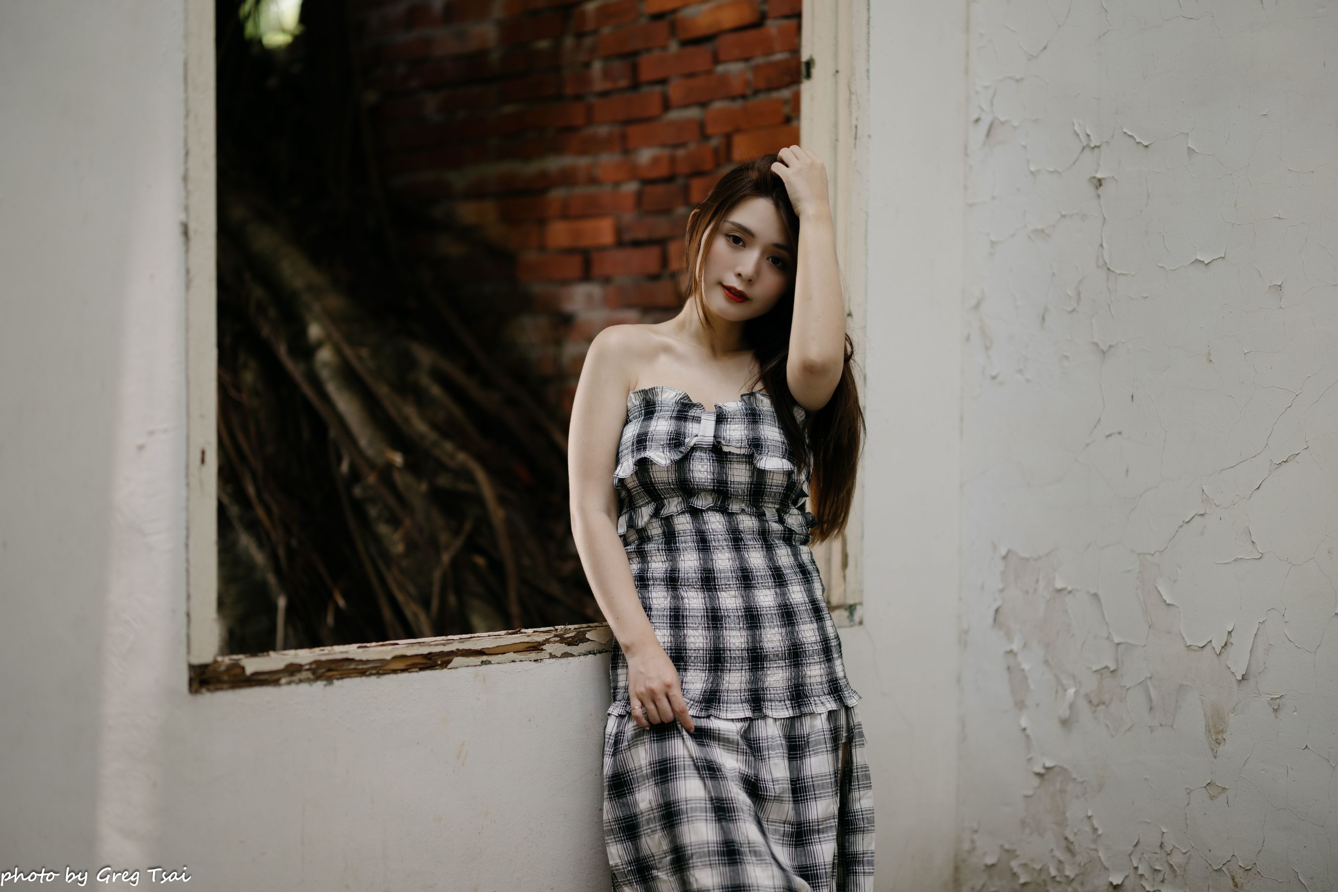 筱筱 - 桃园 格子裙/(119P)