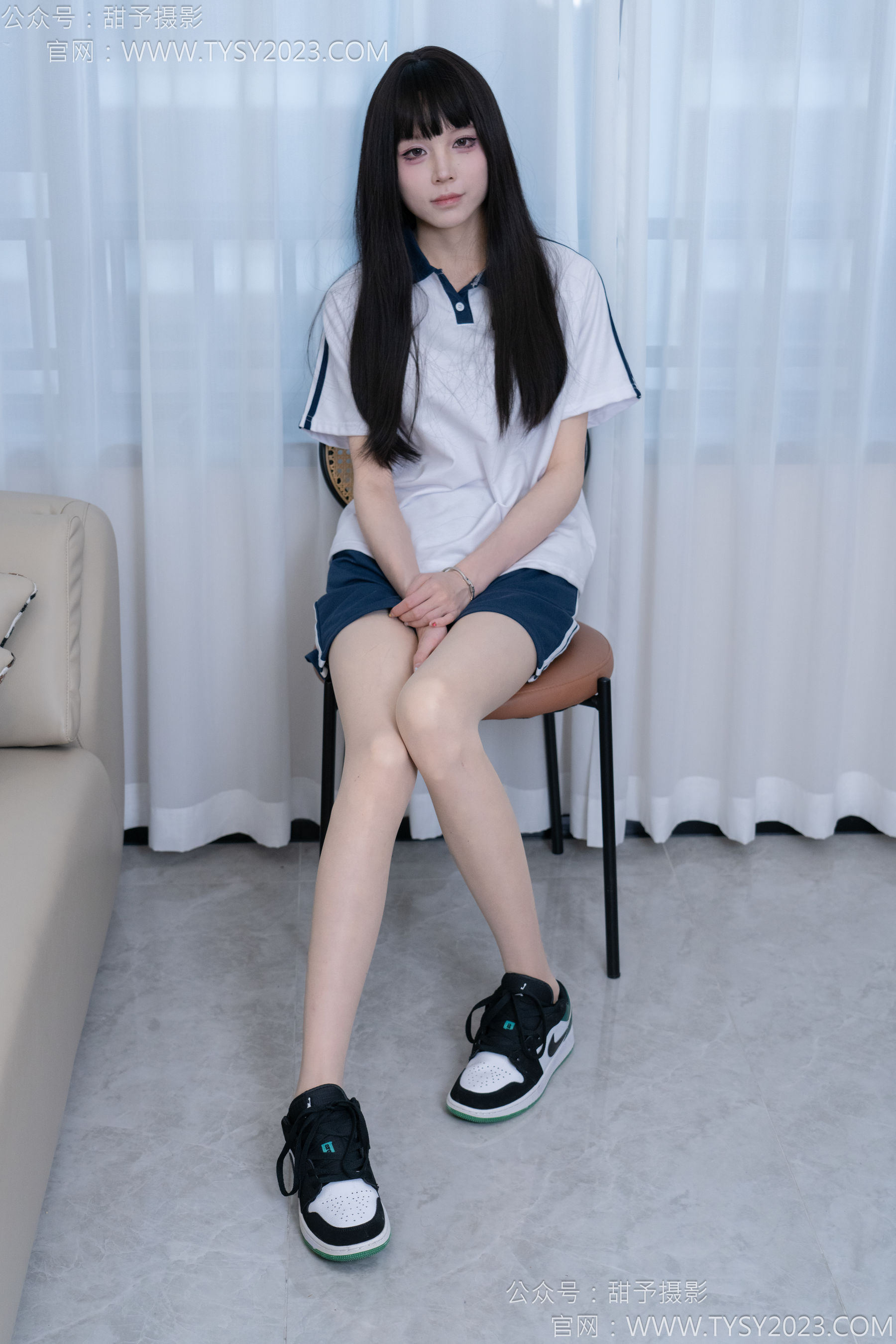 甜予摄影 No.176 珞珞 - 板鞋、薄肉丝/(134P)