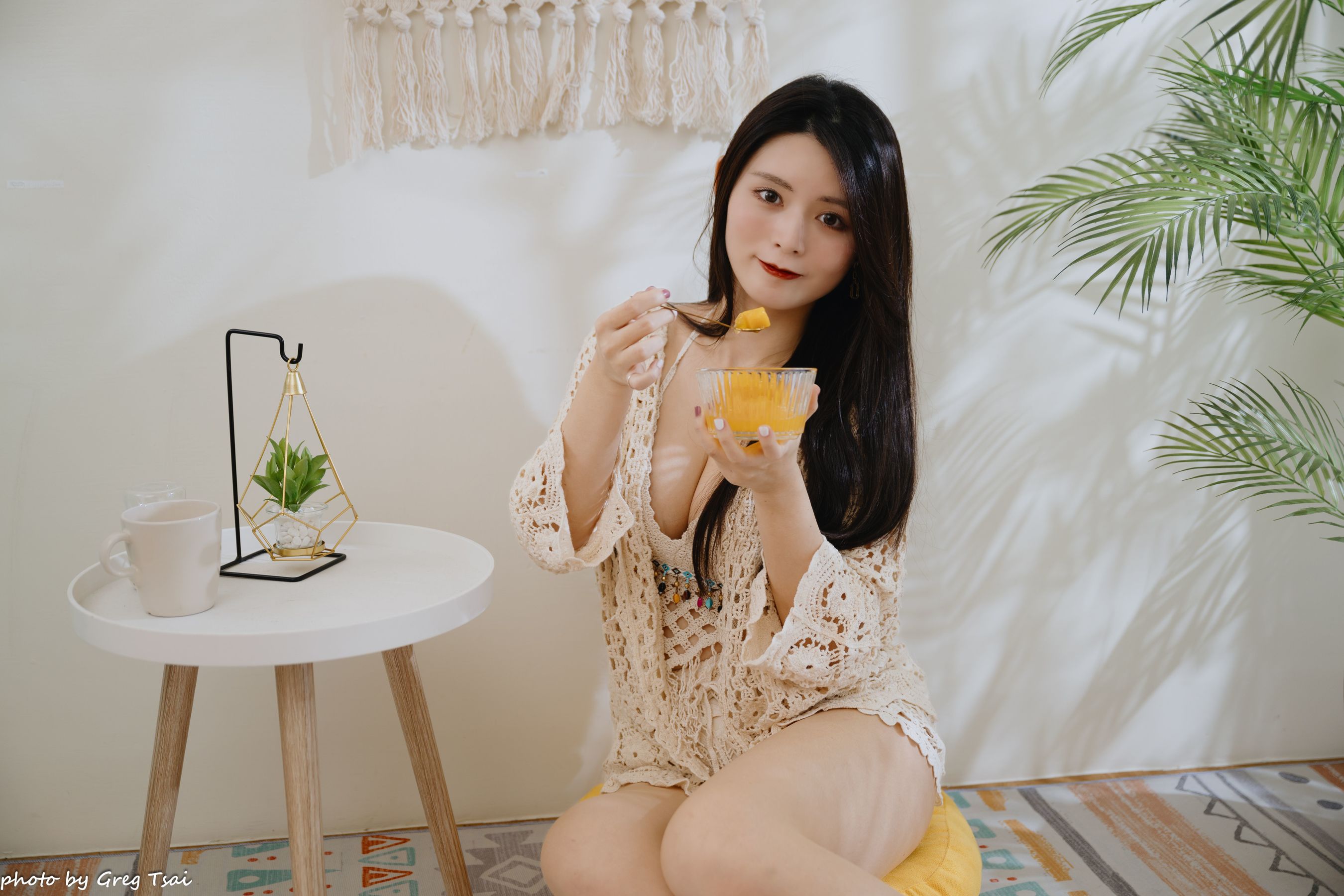 筱筱 - 休闲居家棚拍/(100P)