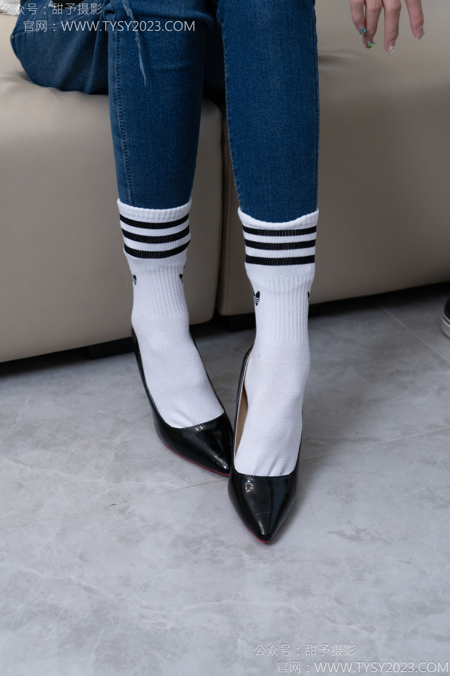 甜予摄影 No.179 珞珞 - 高跟鞋、板鞋、人字拖、白棉袜/(129P)