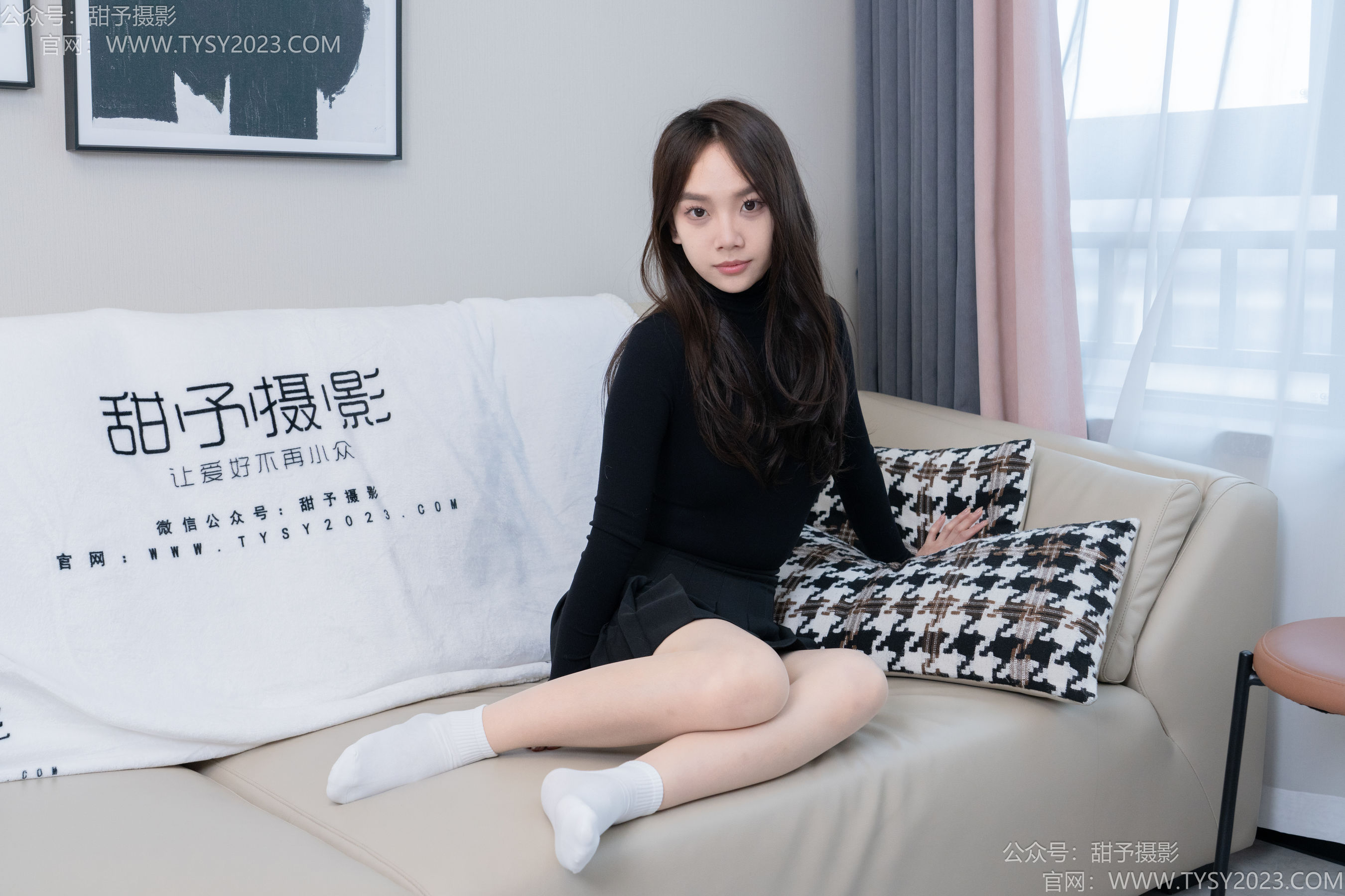 甜予摄影 No.191 贝壳 - 皮鞋、白棉袜、薄肉丝/(135P)