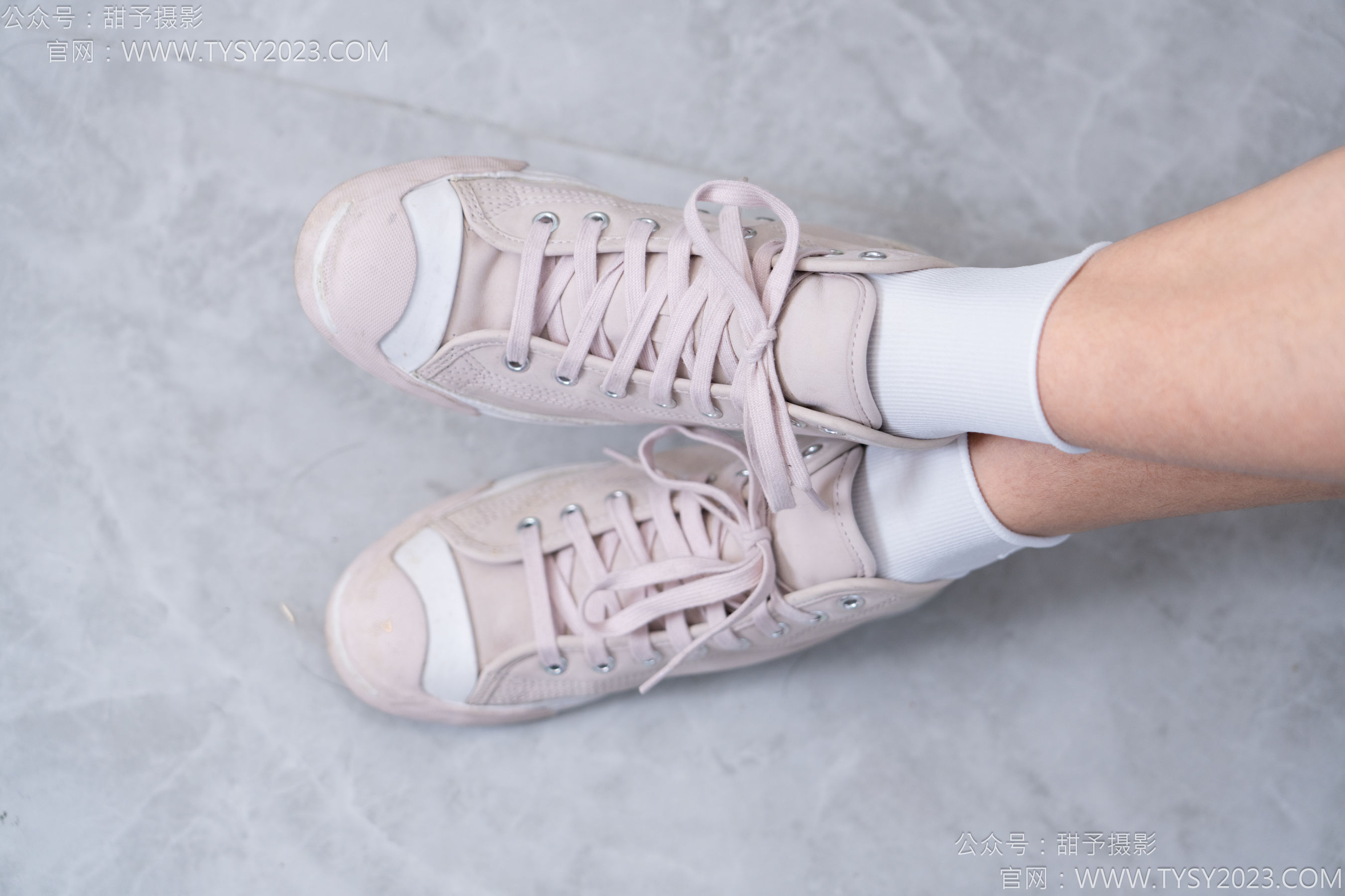 甜予摄影 No.186 娃娃 - 帆布鞋、白棉袜、裸足/(129P)