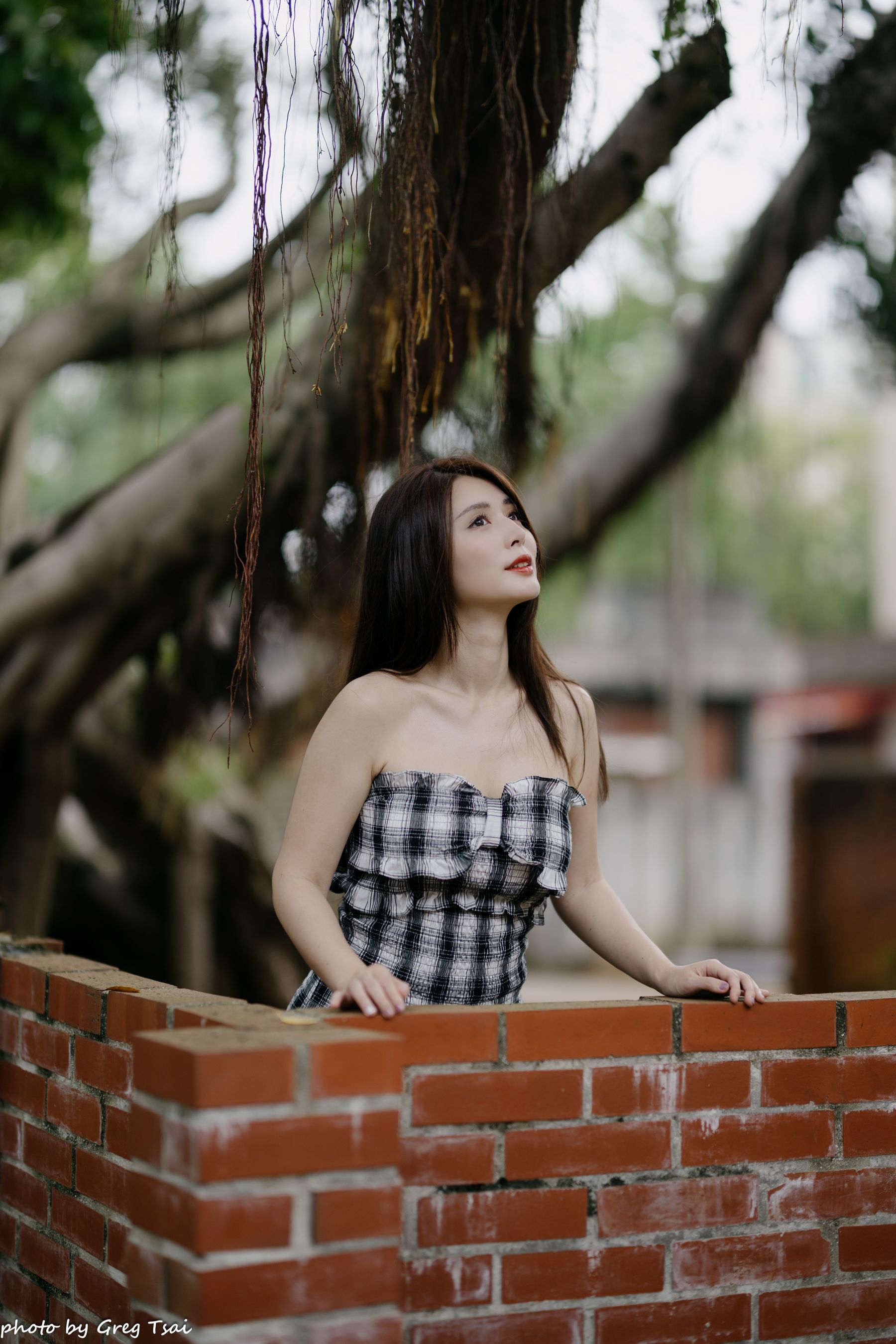 筱筱 - 桃园 格子裙/(119P)