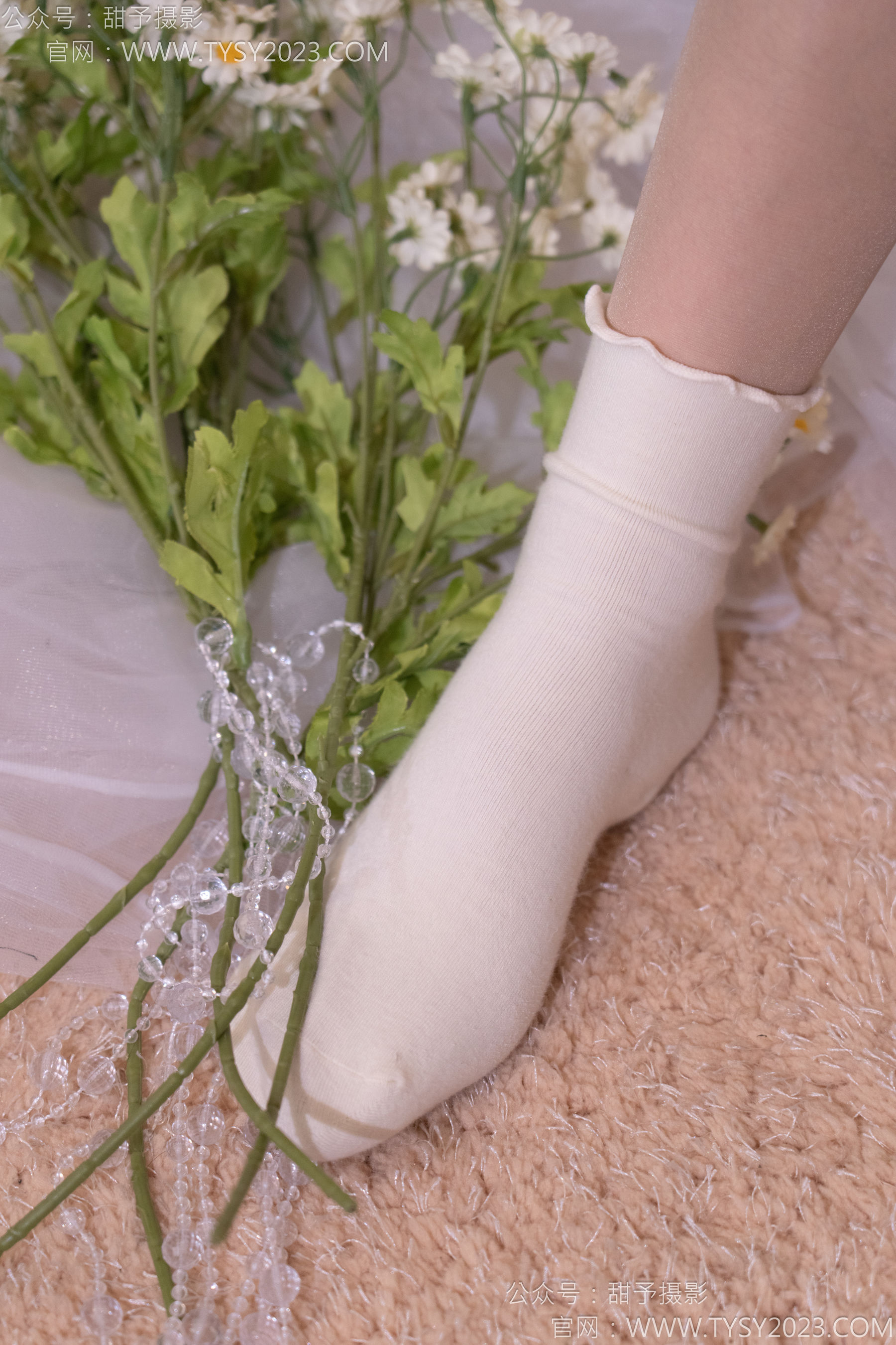 甜予摄影 No.177 璇璇 - 板鞋、白棉袜、薄肉丝/(129P)
