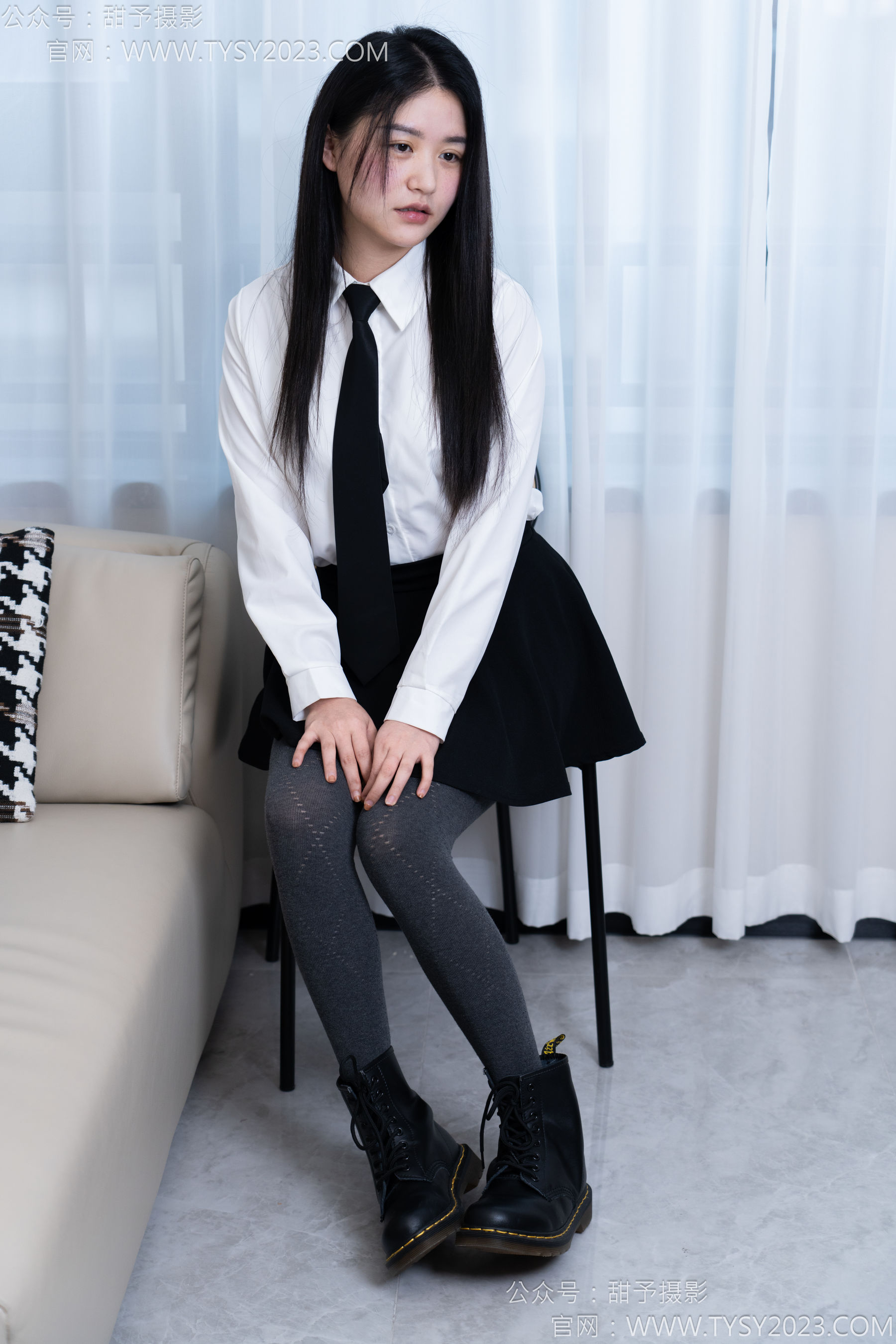 甜予摄影 No.168 澜澜 - 短靴、小腿袜、肉丝/(165P)