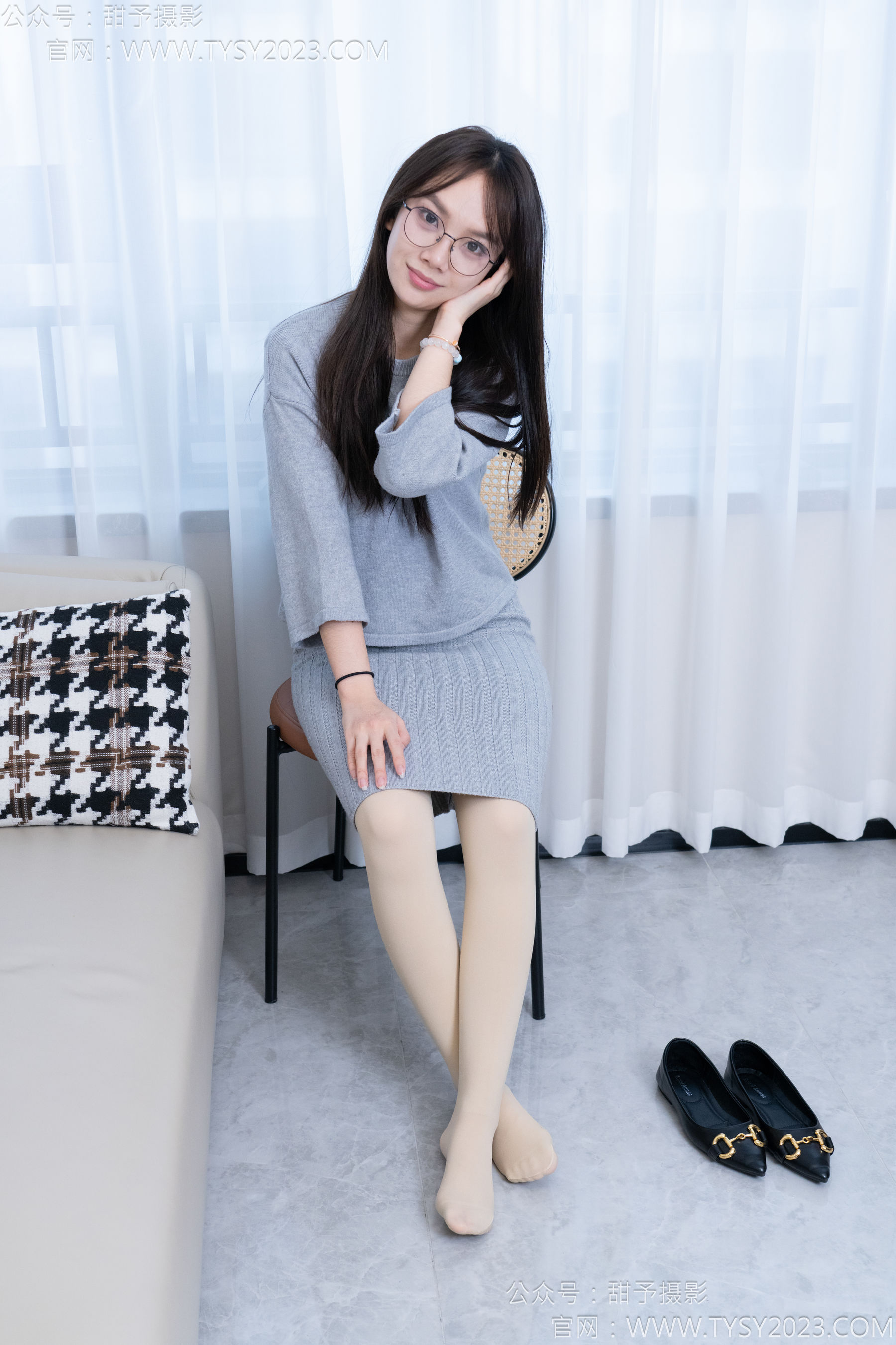 甜予摄影 No.174 贝壳 - 平底鞋、厚肉丝/(130P)